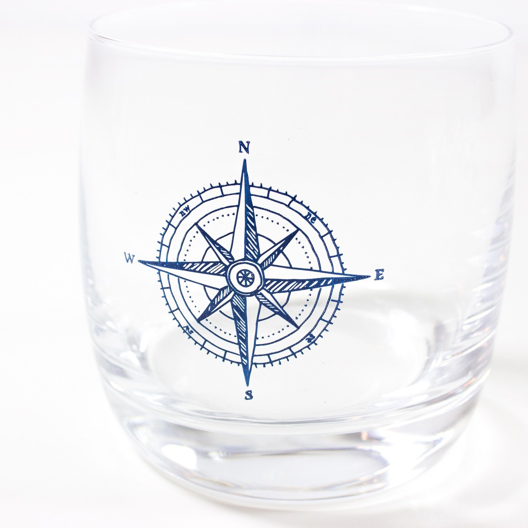 Bow & Hummingbird Whiskyglas Kristallglas "Kompass" made in EU, Kristallglas