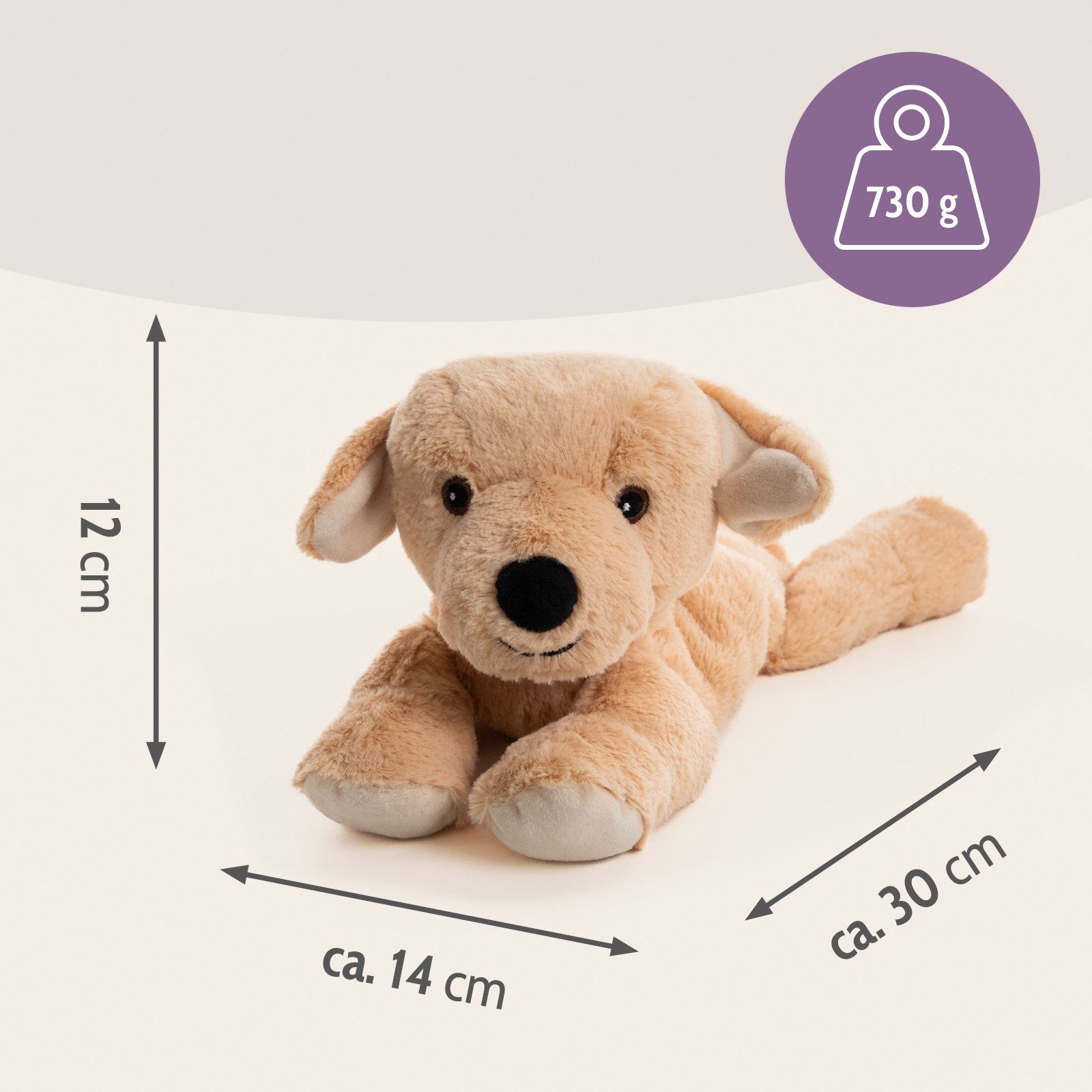Habibi Plush Wärmekissen Habibi Plush Wärmetier Stofftier 1873 Labrador
