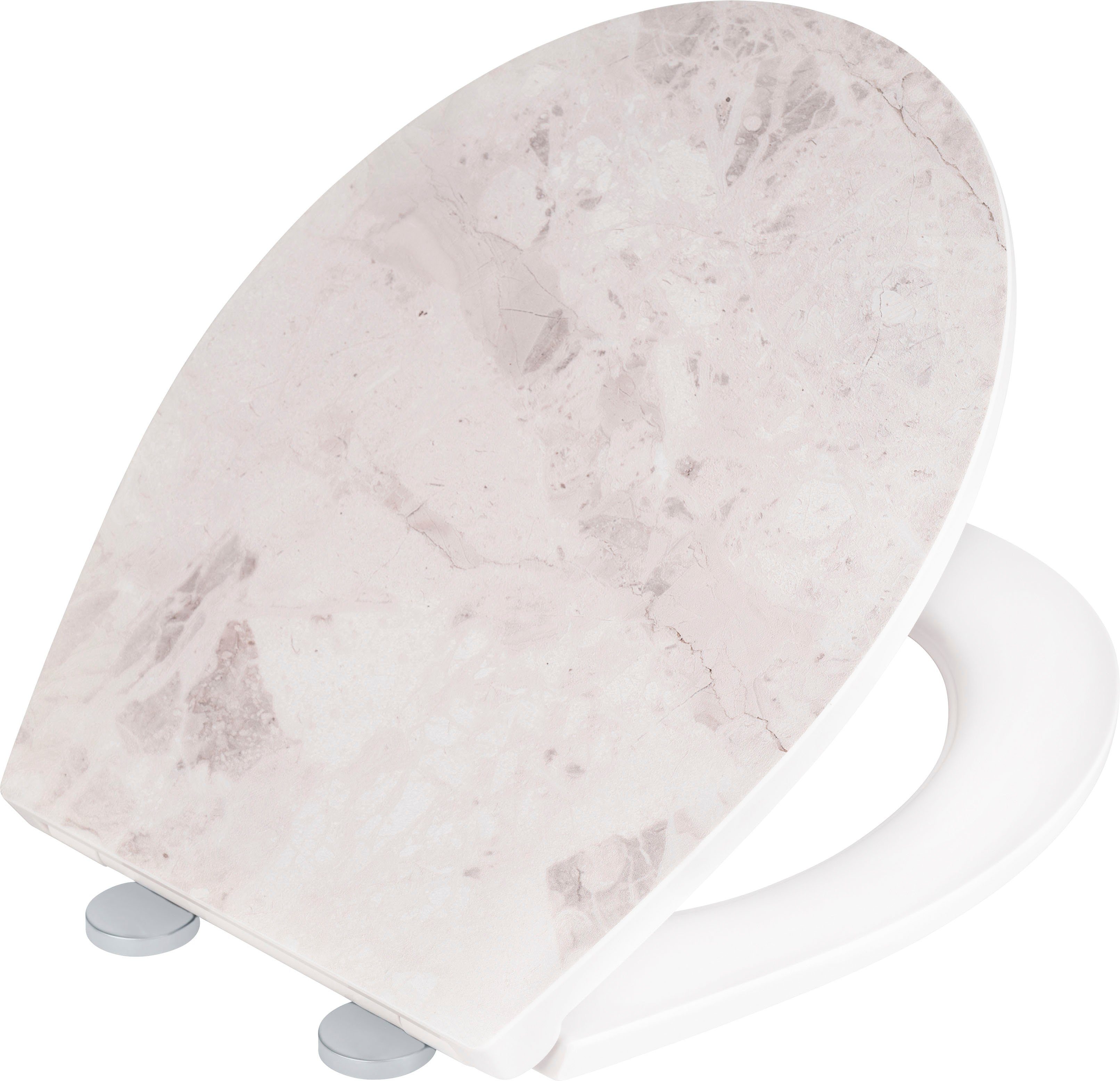WENKO WC-Sitz White Marble, mit Relief, günstig online kaufen