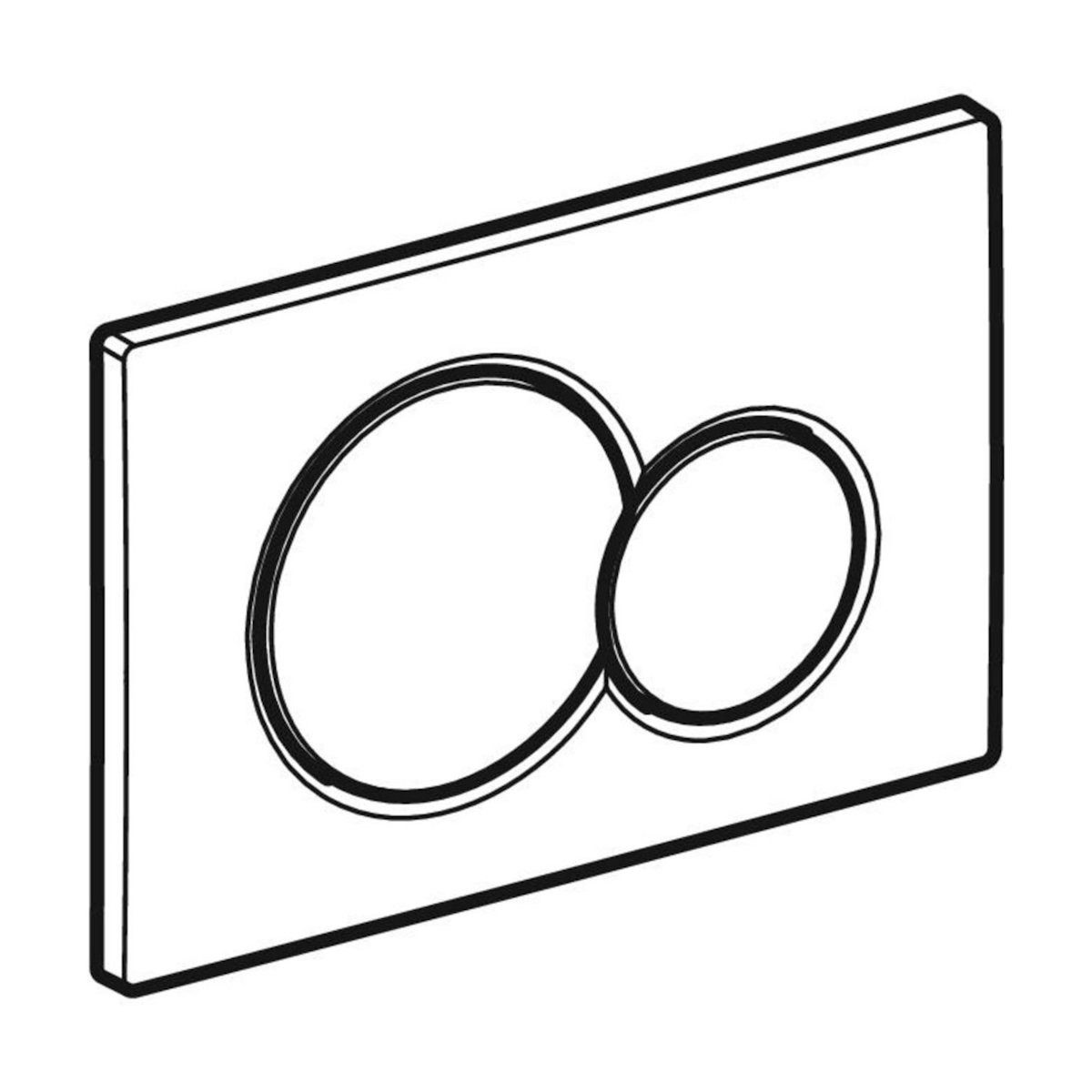 GEBERIT Betätigungsplatten Sigma01 für 2-Mengen-Spülung glanzverchromt