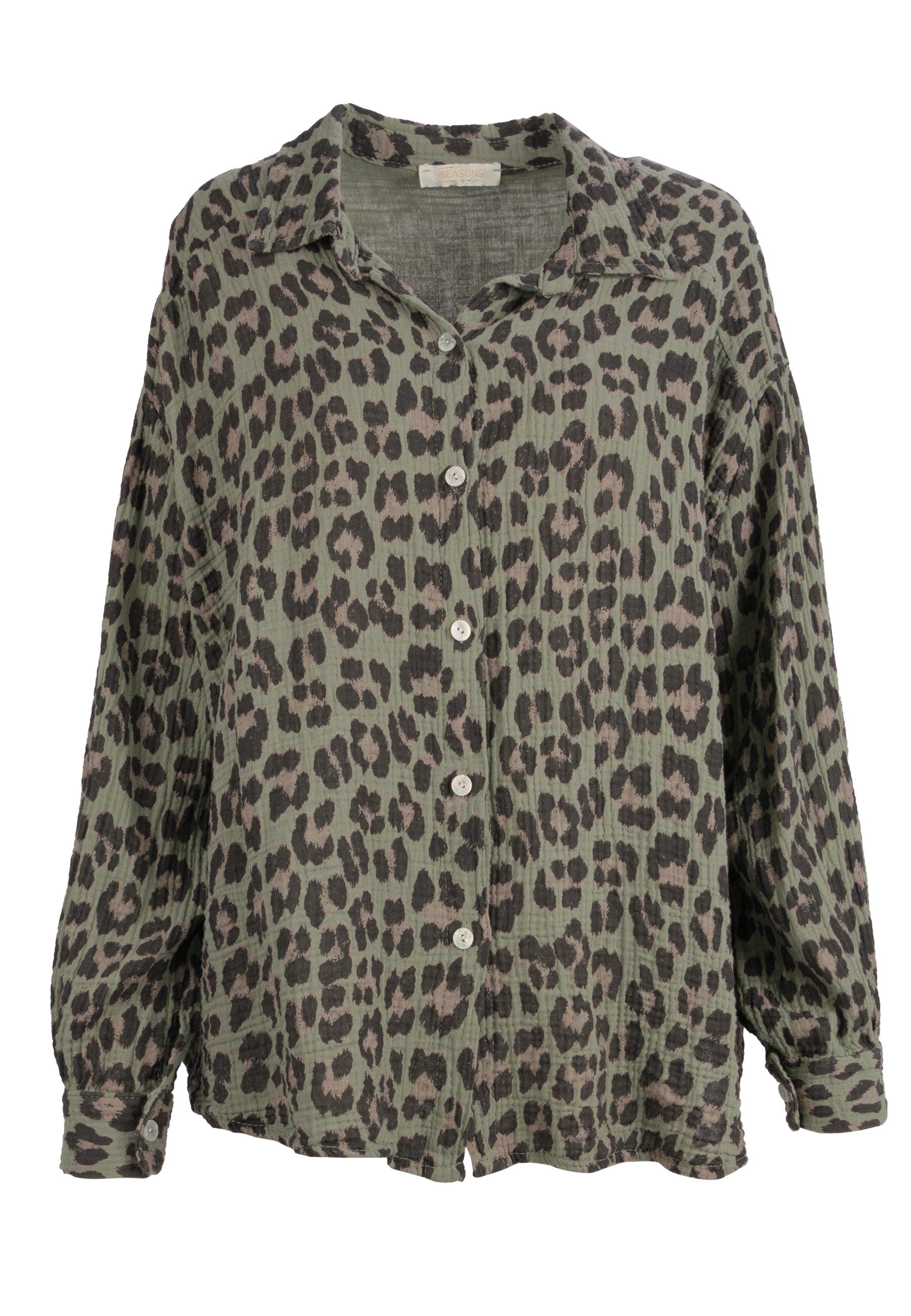 Hemdbluse LEO QUEEN MUSSELIN OVERSIZED