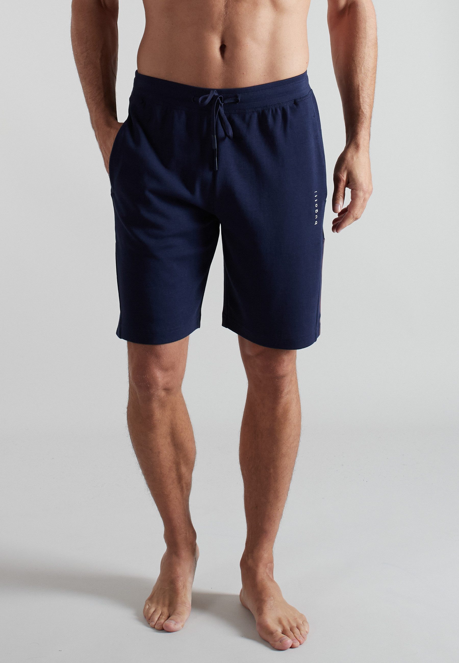 bugatti Bermudas kurz, mit Logo, basic, bequem, weich, Baumwolle