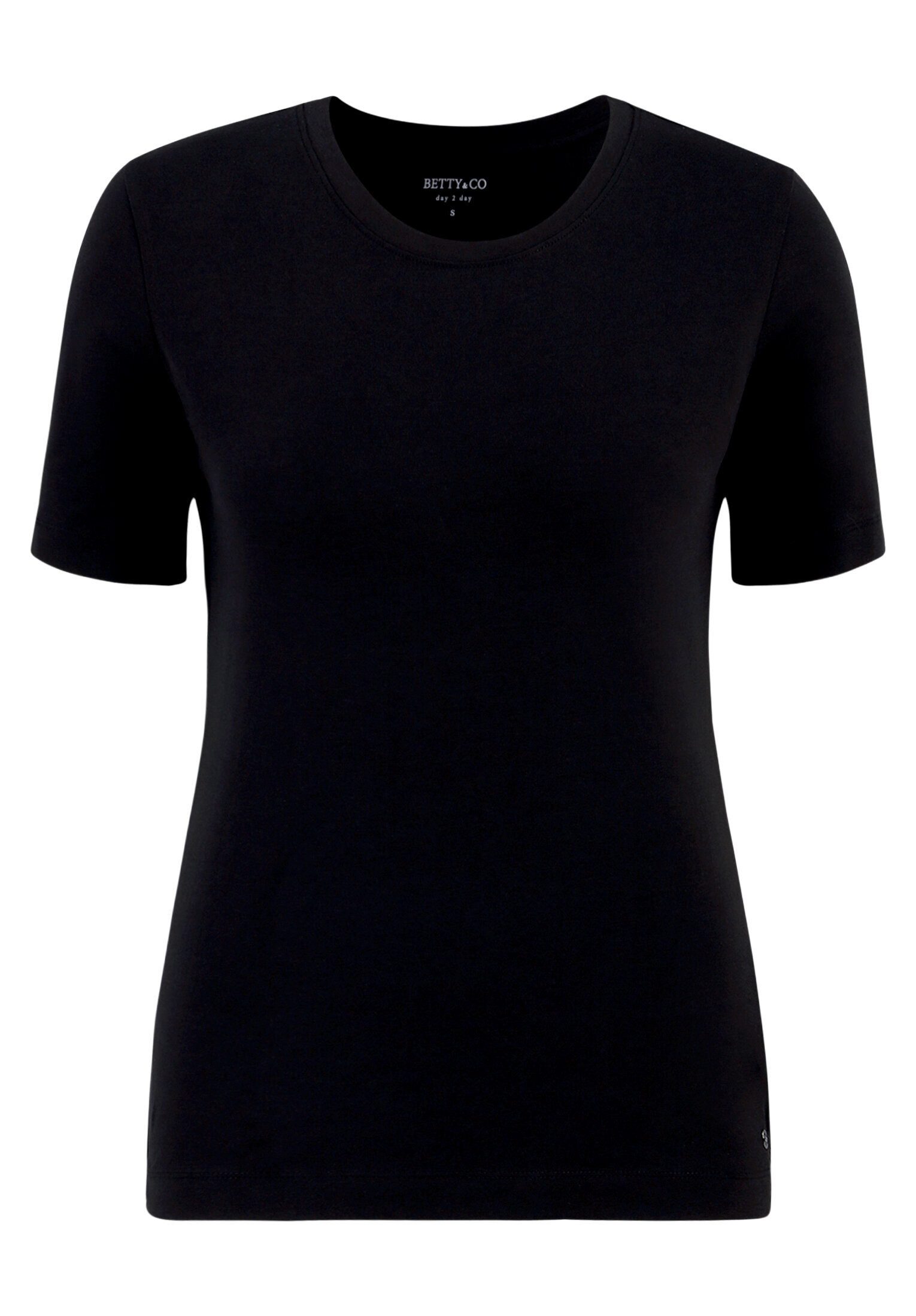 Betty&Co Kurzarmshirt Damen mit Rundhalsausschnitt (1-tlg) Form