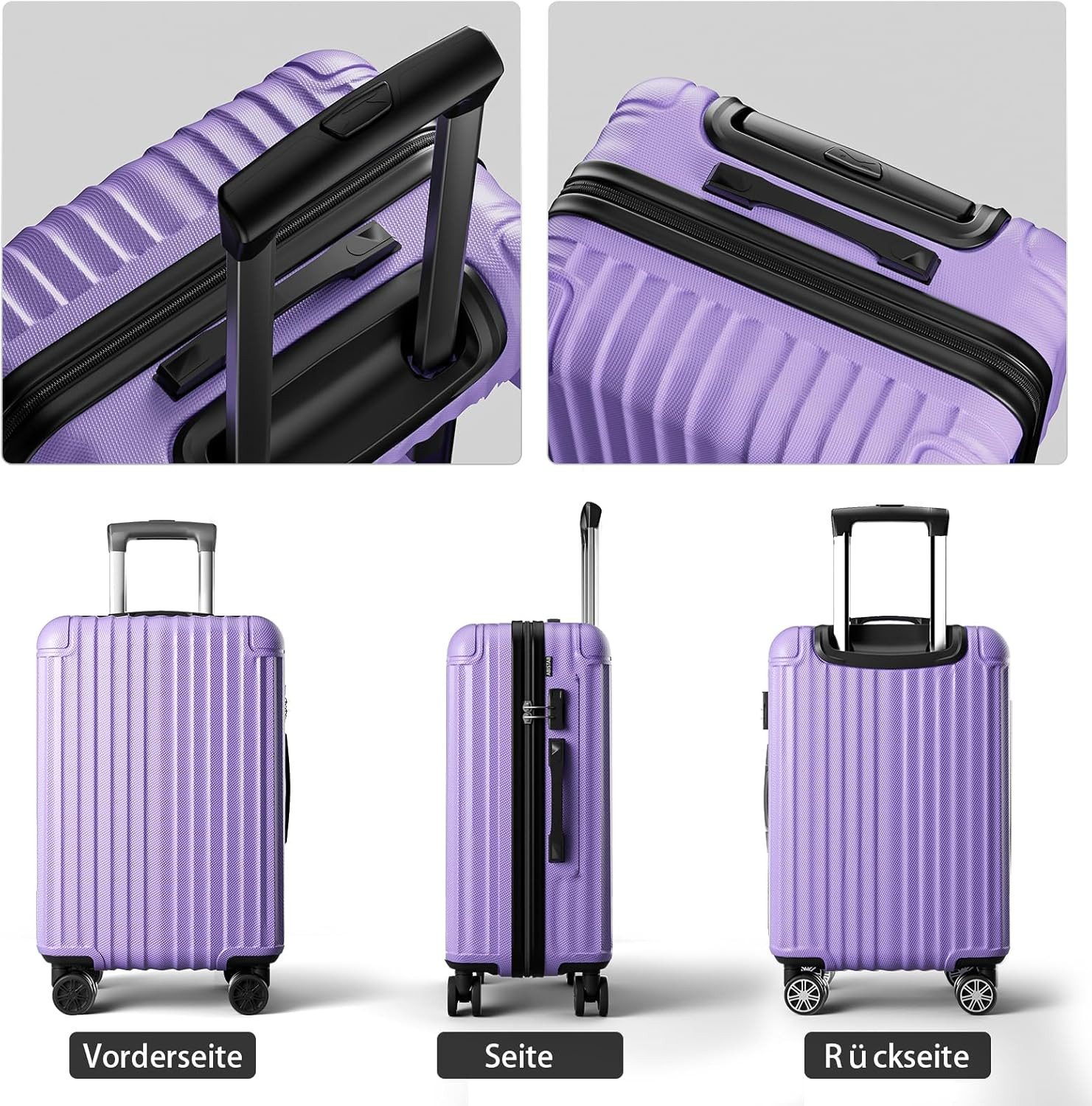 Abistab Hartschalen-Trolley Voyager S/M/L/Set Hartgepäck, 4 Rollen, Reiseko günstig online kaufen