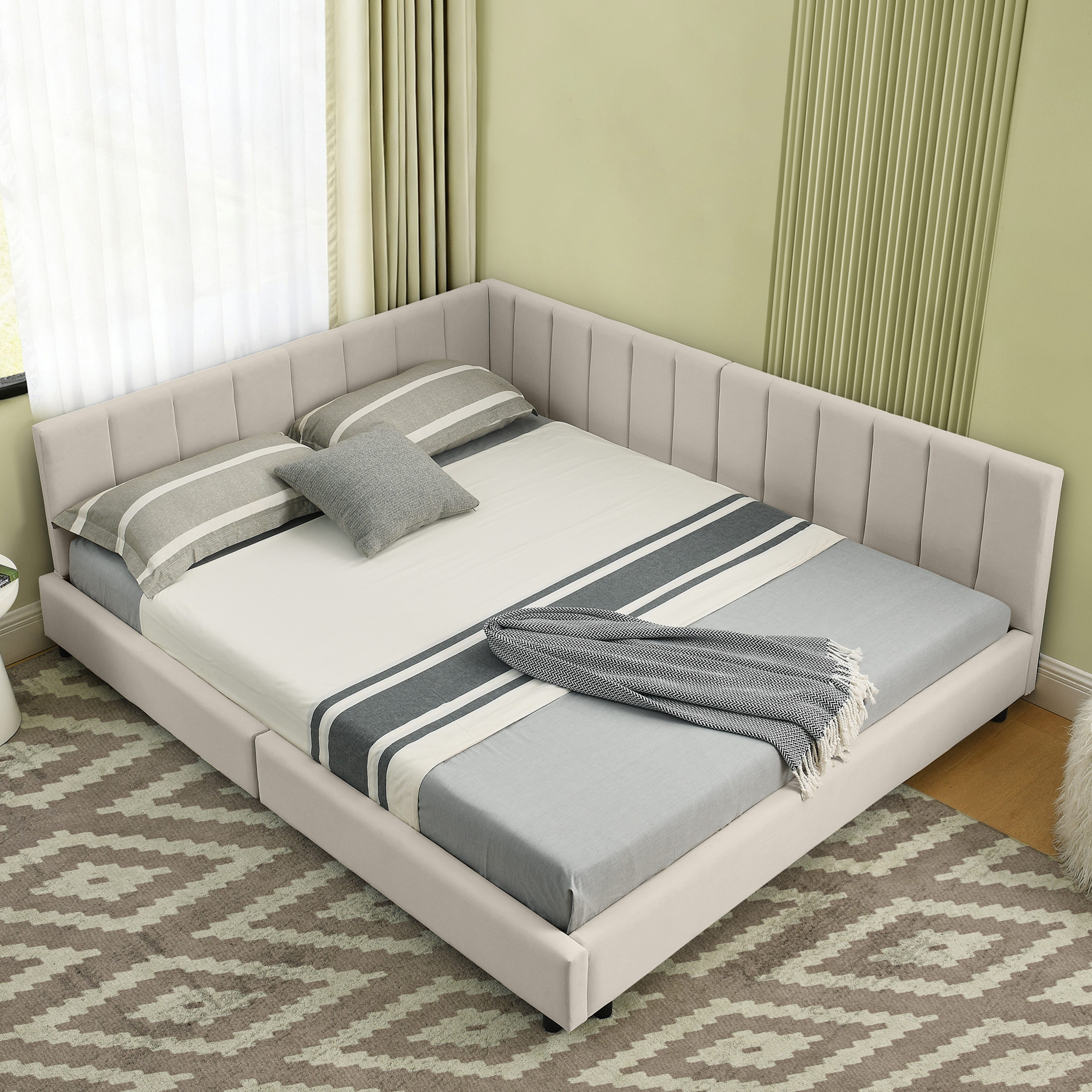 HAUSS SPOLE Schlafsofa 140×200 Polsterbett ohne Matratze Jugendbett mit hoh günstig online kaufen