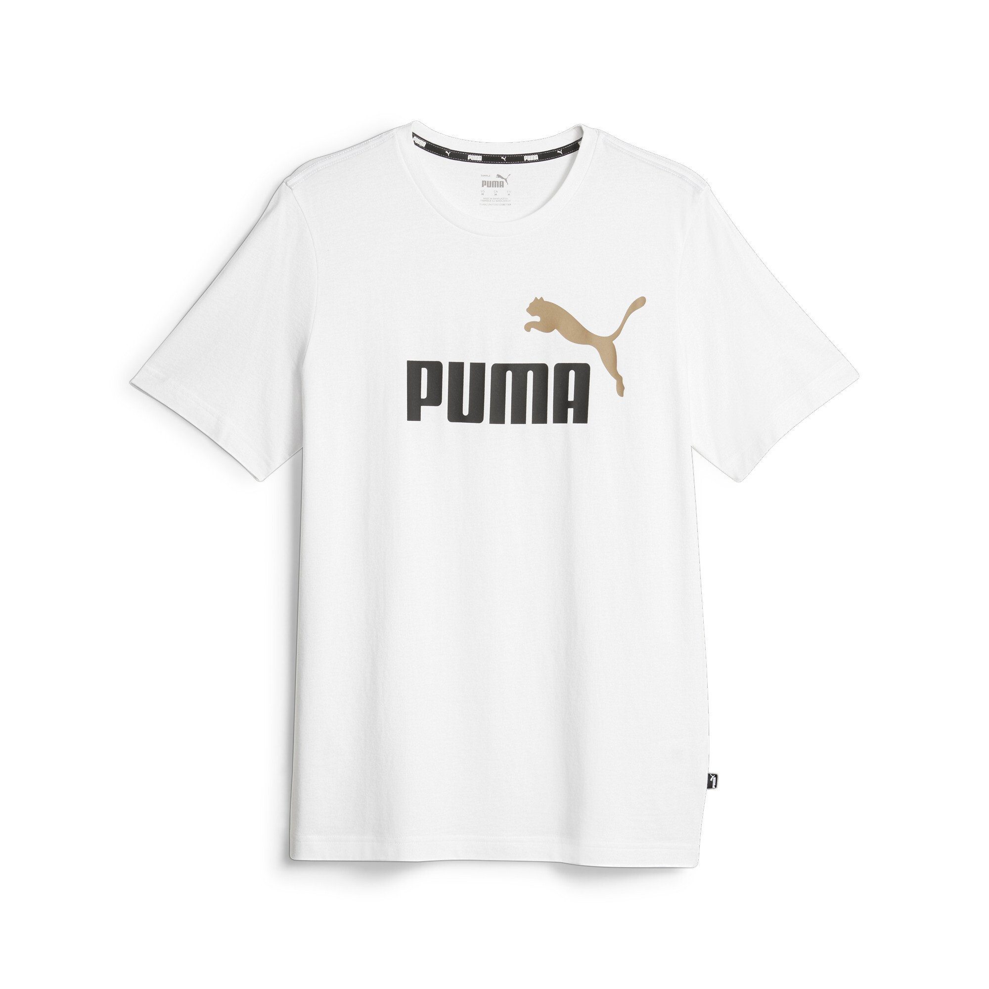 PUMA T-Shirt ESS+ 2 COL LOGO TEE PUMA White-Toasted