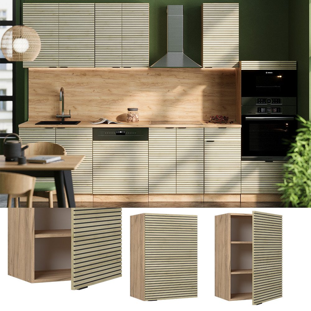 Vicco Hängeschrank Fame-Line, Eiche Paneel/Goldkraft Eiche, günstig online kaufen