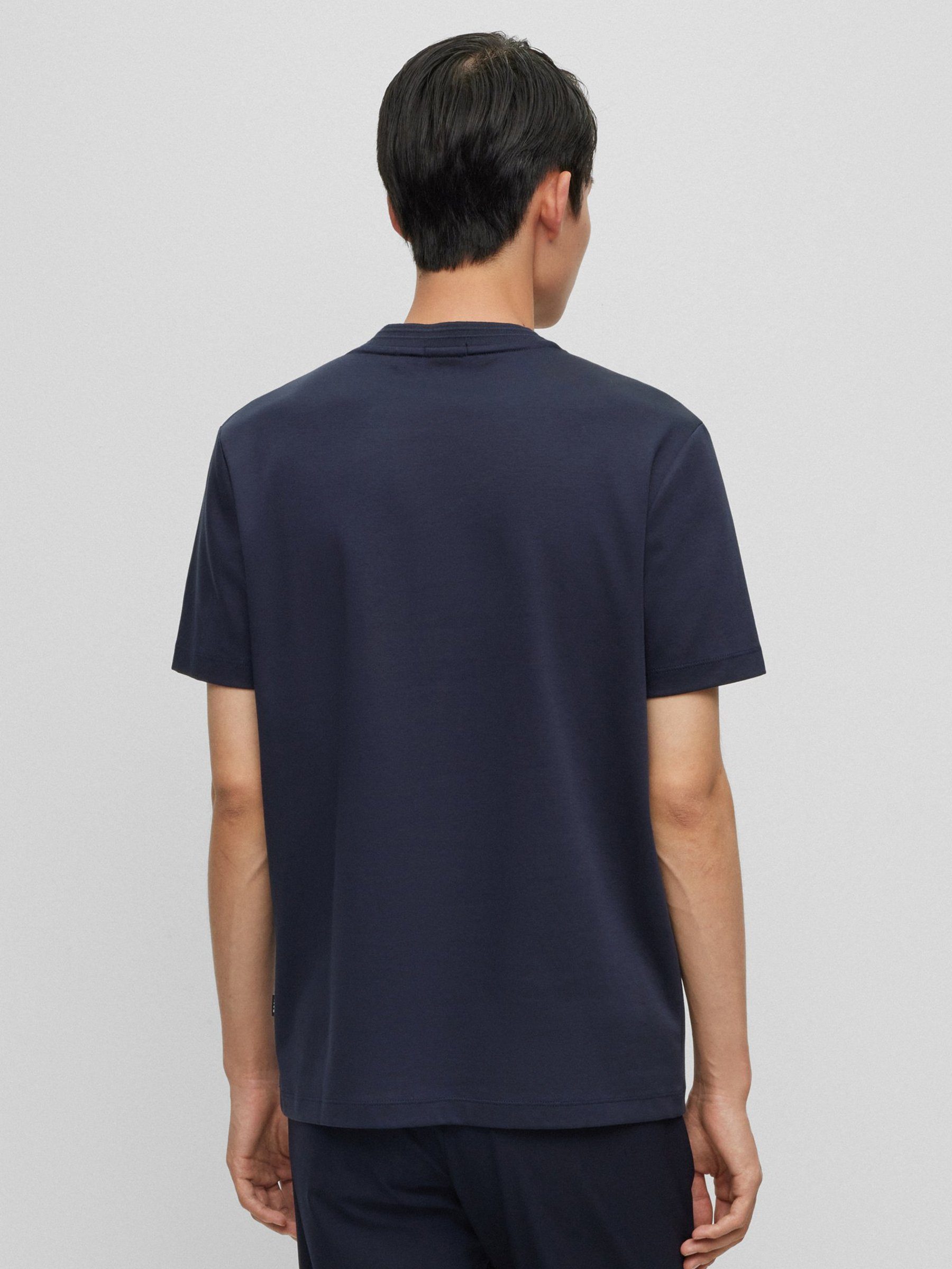 Blau (1-tlg) T-Shirt Tiburt (405) BOSS