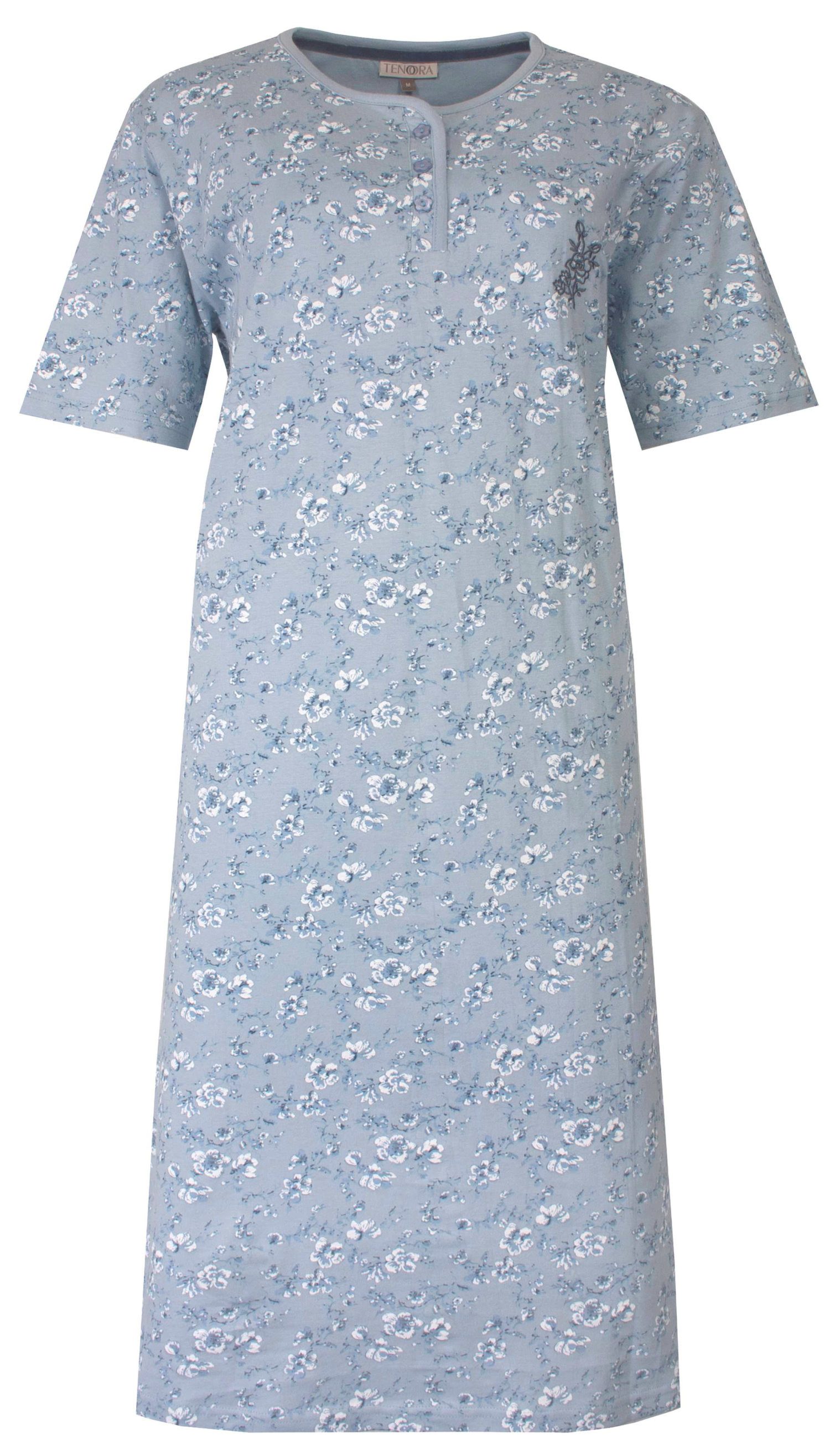 Tenora Nachthemd Damen Schlafshirt mit kurzem Arm (1-tlg) Baumwolle günstig online kaufen