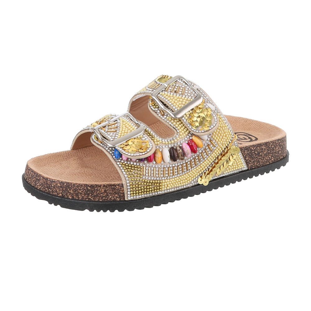 Ital-Design Damen Mules Freizeit Pantolette (86706534) Flach Pantoletten in günstig online kaufen