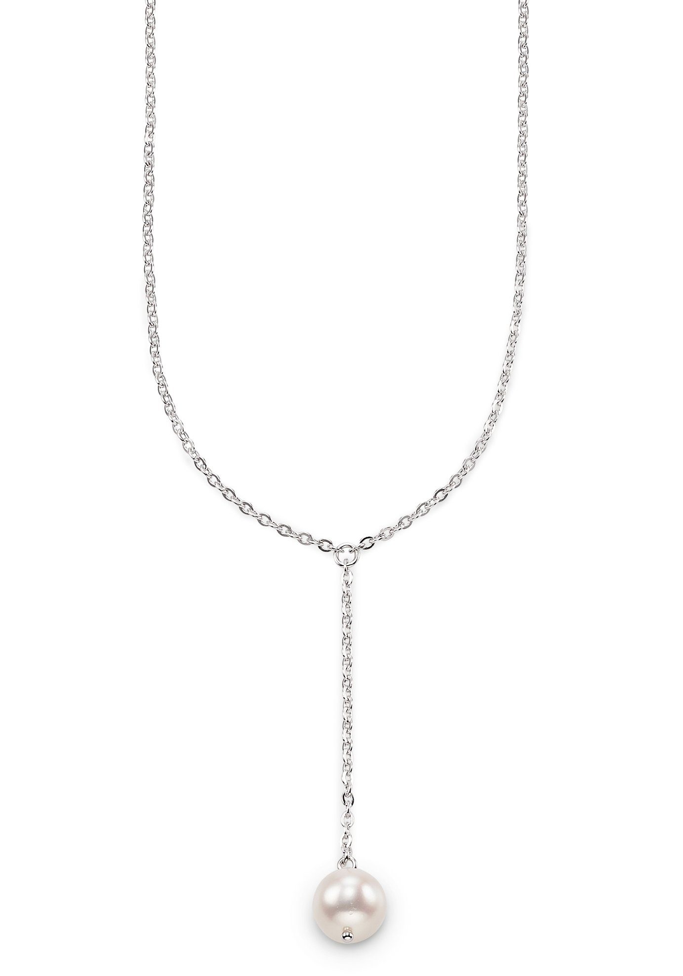 Kette ohne Anhänger Schmuck Geschenk Silber 925 Halsschmuck Halskette Ankerkette Perle