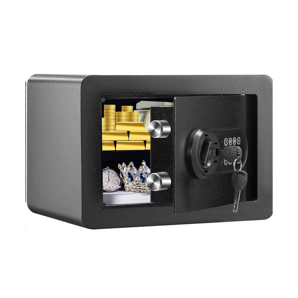 GarveeMore Möbeltresor Sicherheitstresor aus Stahl mit Zahlenschloss und Schlüssel