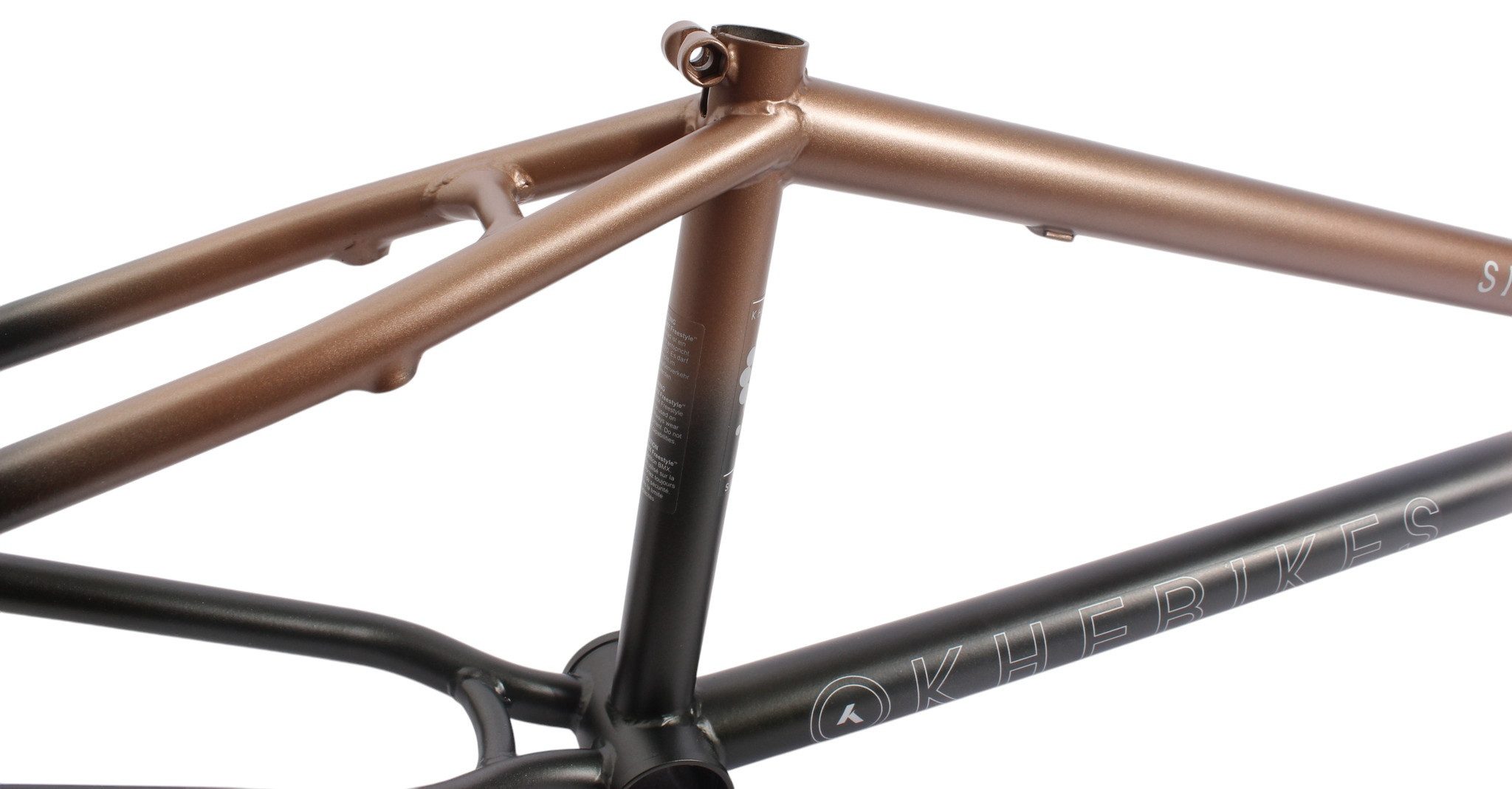 KHEbikes Fahrradrahmen KHE SILENCER LT BMX Rahmen 20 Zoll CrMo 21 Zoll TT Schwarz, BMX Rahmen KHE SILENCER LT aus CrMo