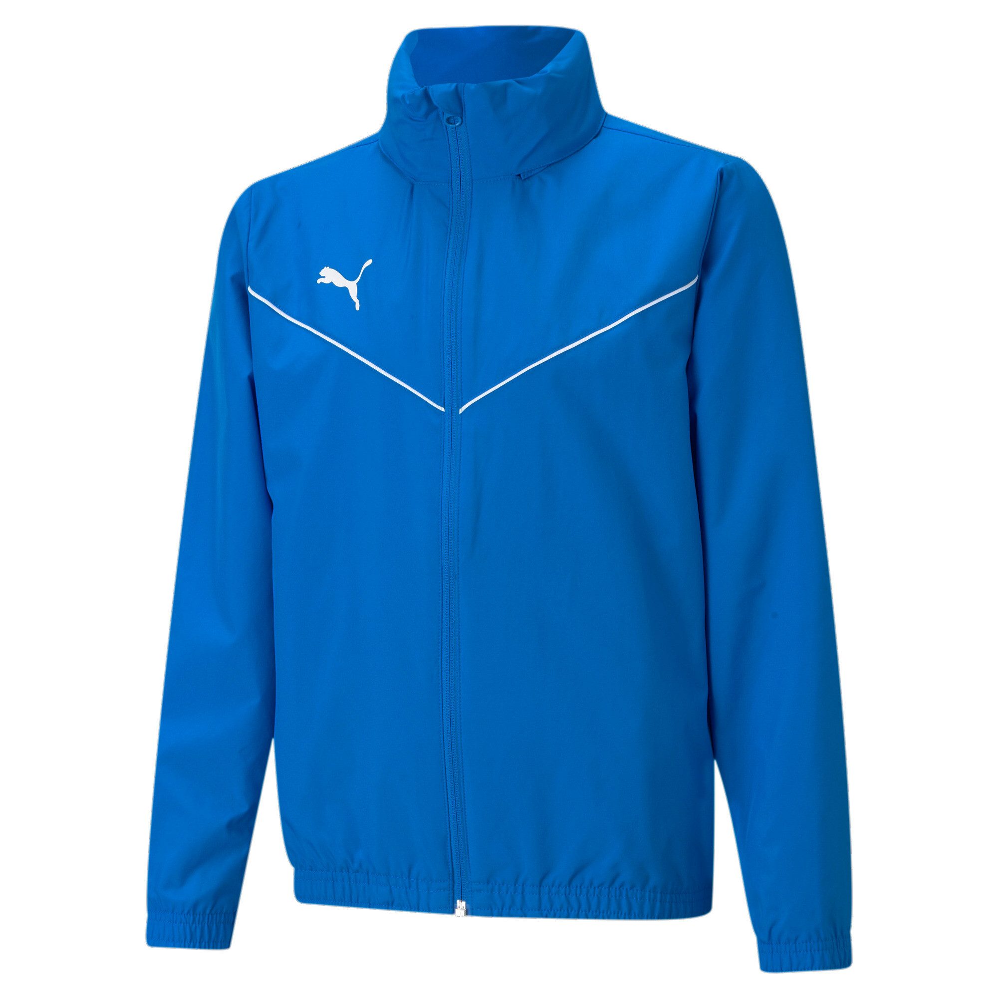 PUMA Windbreaker TEAMRISE ALL WEATHER JKT JR sportlicher Stil, mit Kapuze, mit Reißverschlusstasche, Regular Fit