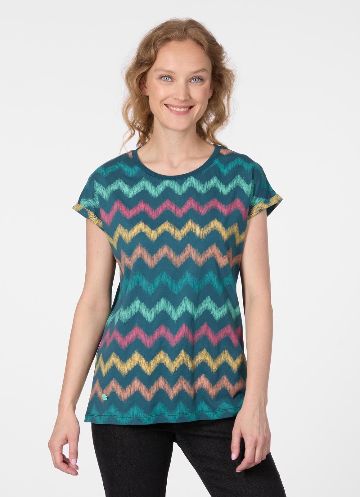 Ragwear Kurzarmshirt DIONA PRINT Bestseller aus Baumwoll-Modal-Mix mit allo günstig online kaufen