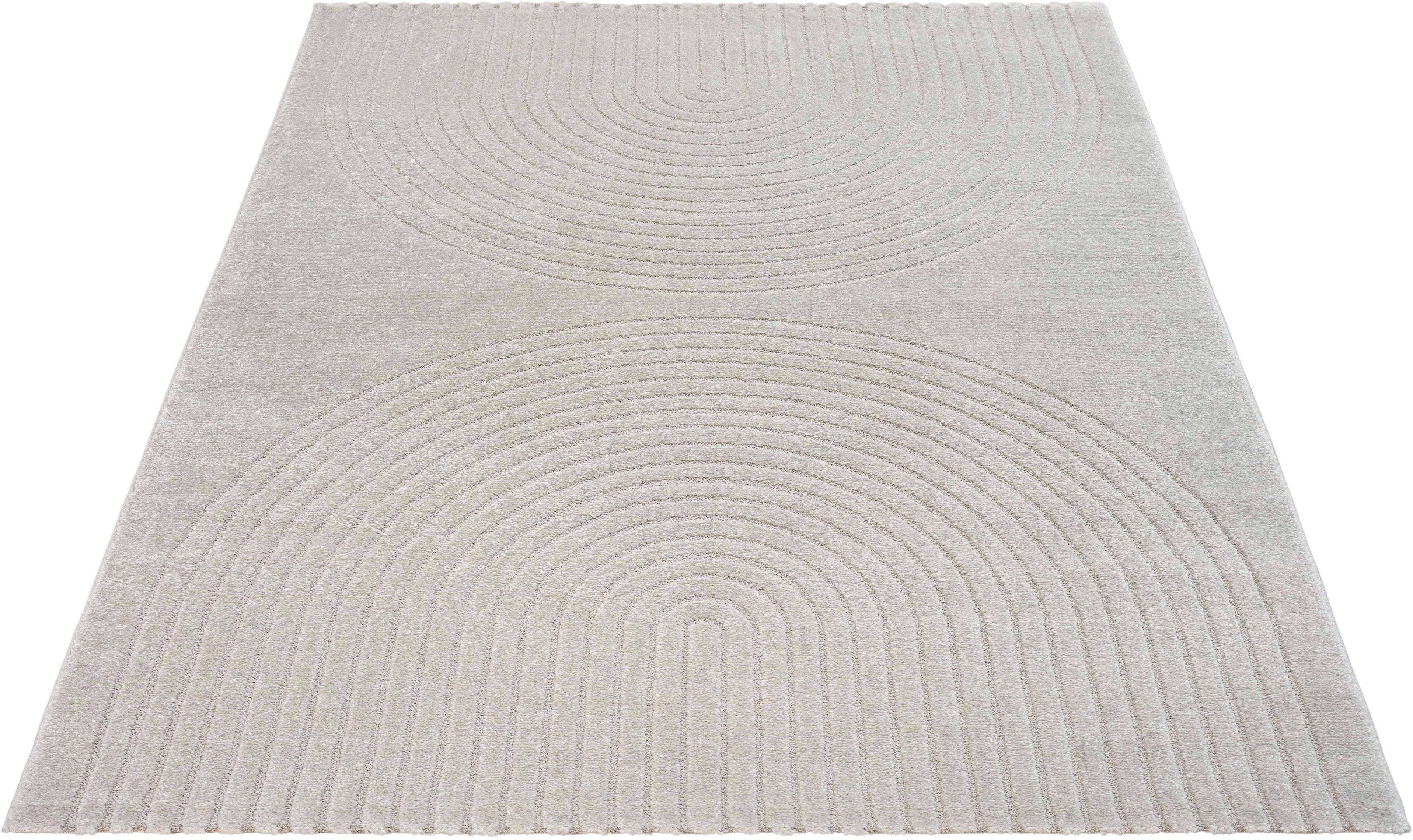 merinos Teppich Eclipse, rechteckig, Höhe: 14 mm, moderner Wohnzimmer Teppich, geometrisches Design