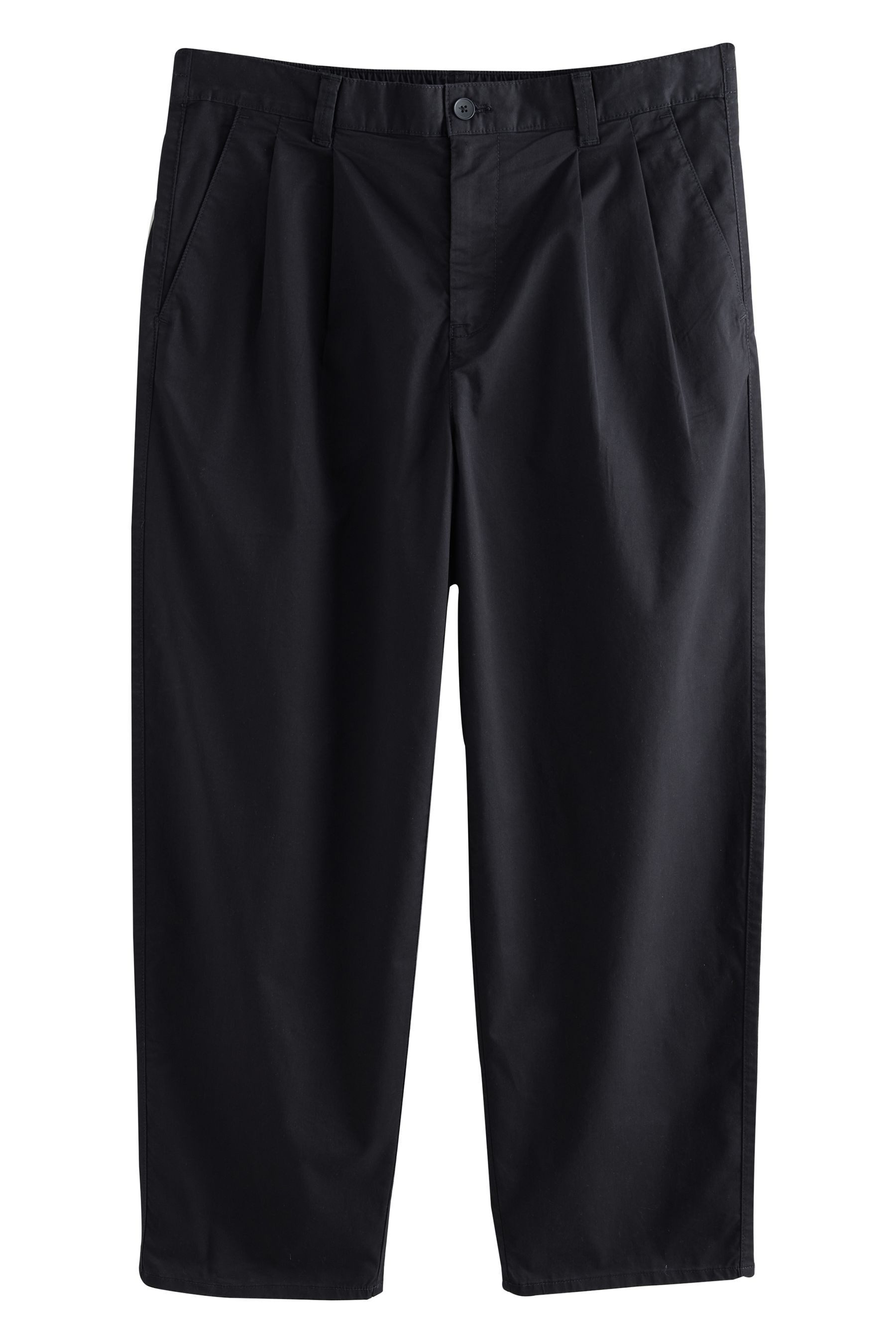Next Chinohose Sommerliche Workwear-Chinohose mit Bundfalten günstig online kaufen