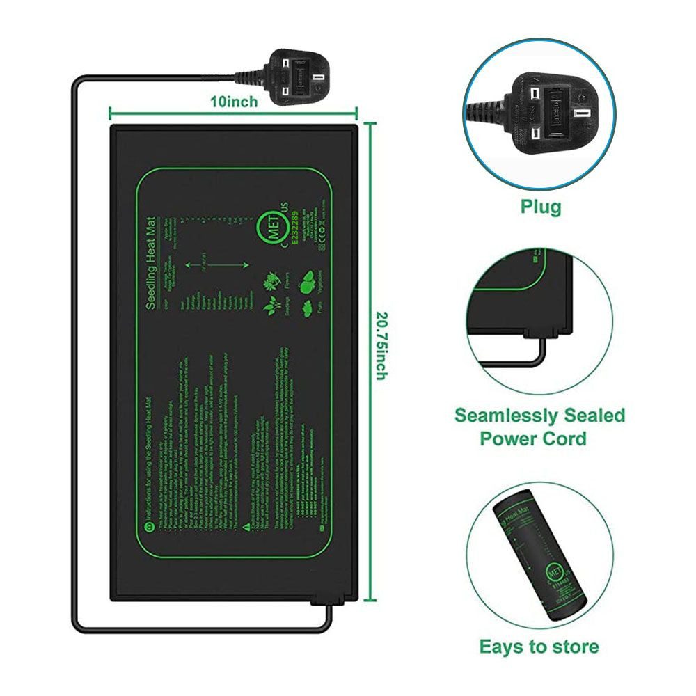 QUBEBU Heizmatten Wasserdichte Pflanzenheizmatte, Heizmatte, Sämling Wärmem günstig online kaufen