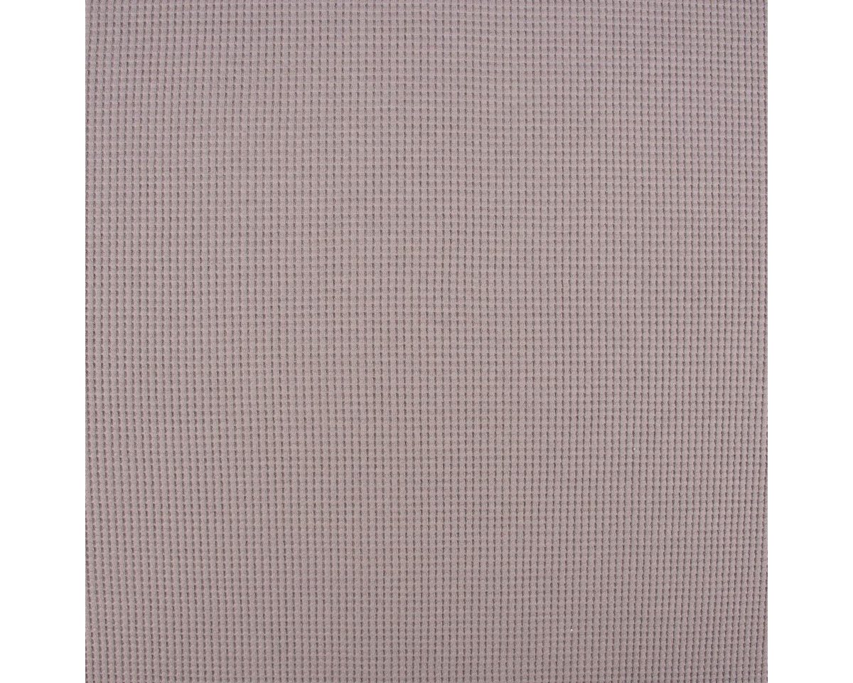Thumbnail - SCHÖNER LEBEN. Stoff Organic Bio Waffeljersey Waffelstrick einfarbig grau 1,45m Breite, allergikergeeignet