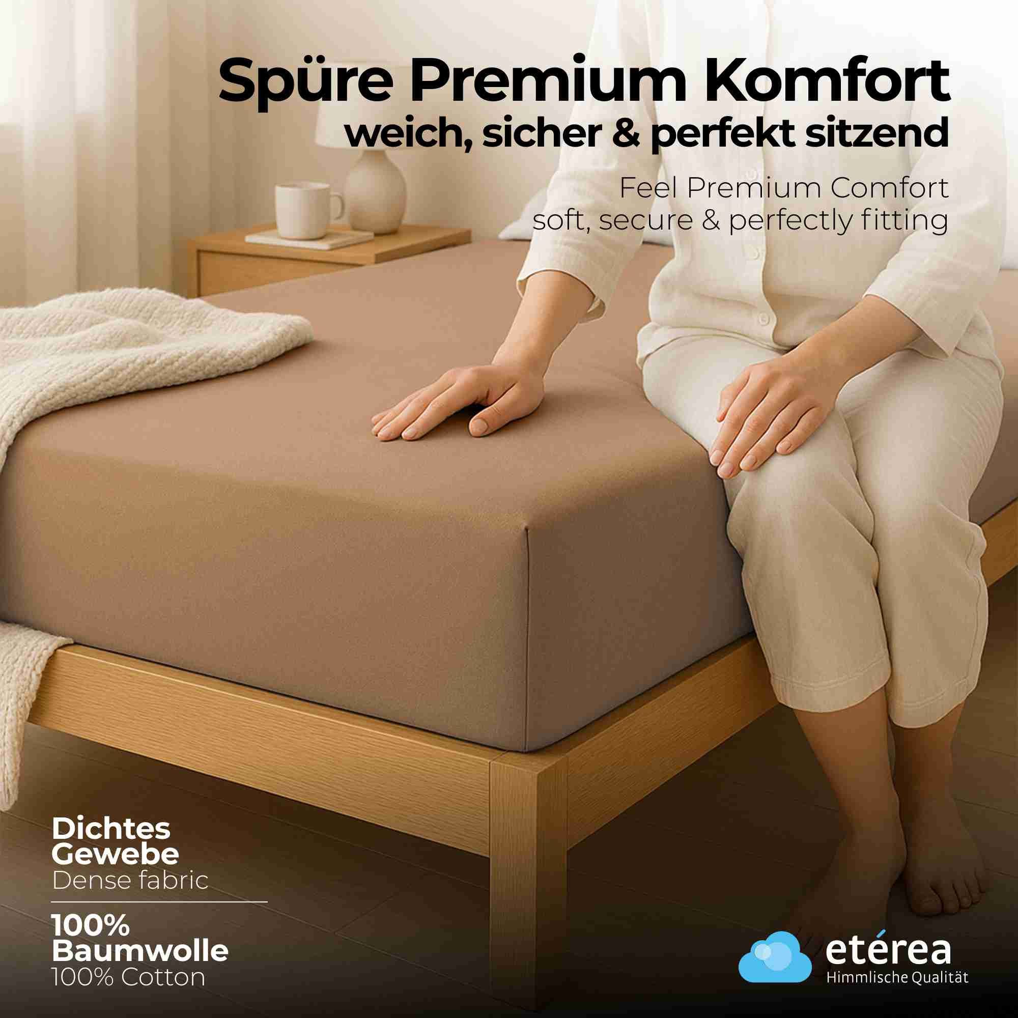 etérea Himmlische Qualität Spannbettlaken etérea Comfort Jersey Spannbettla günstig online kaufen