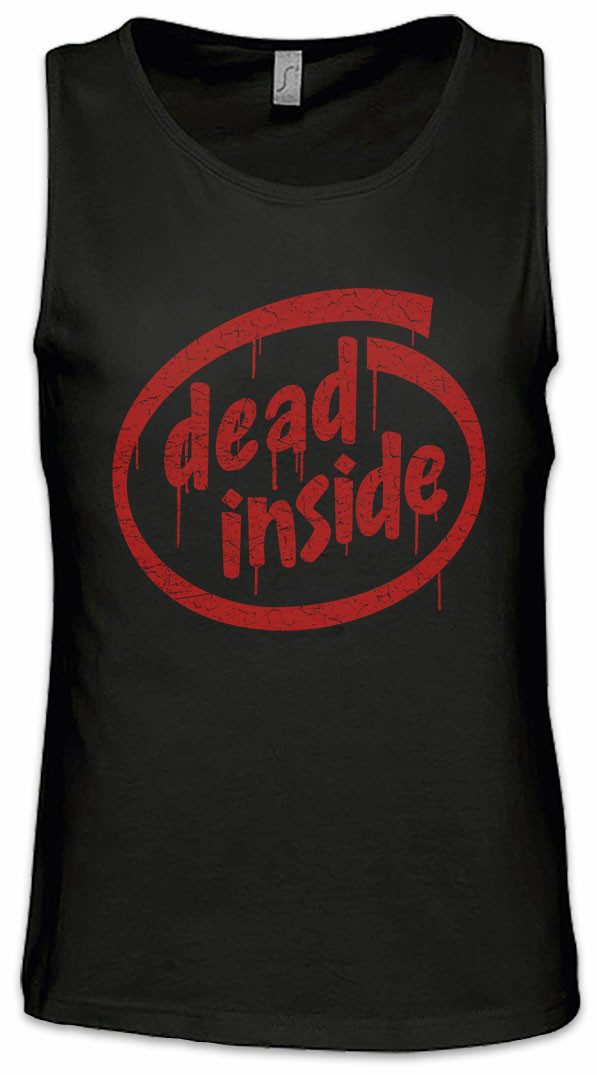 Tanktop Dead Inside Ärmelloses T-Shirt Horror Zombie Death Zombies Gothic Goth