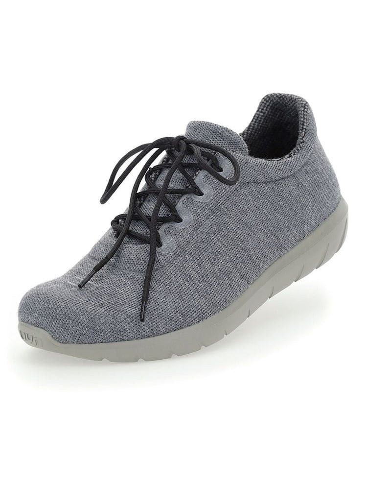Living Cloud (Merinowolle, leicht und flexibel) graumelange Herren Sneaker