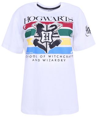Sarcia.eu Pyjama Weiß-graues Pyjama für Herren HOGWARTS Harry Potter XL