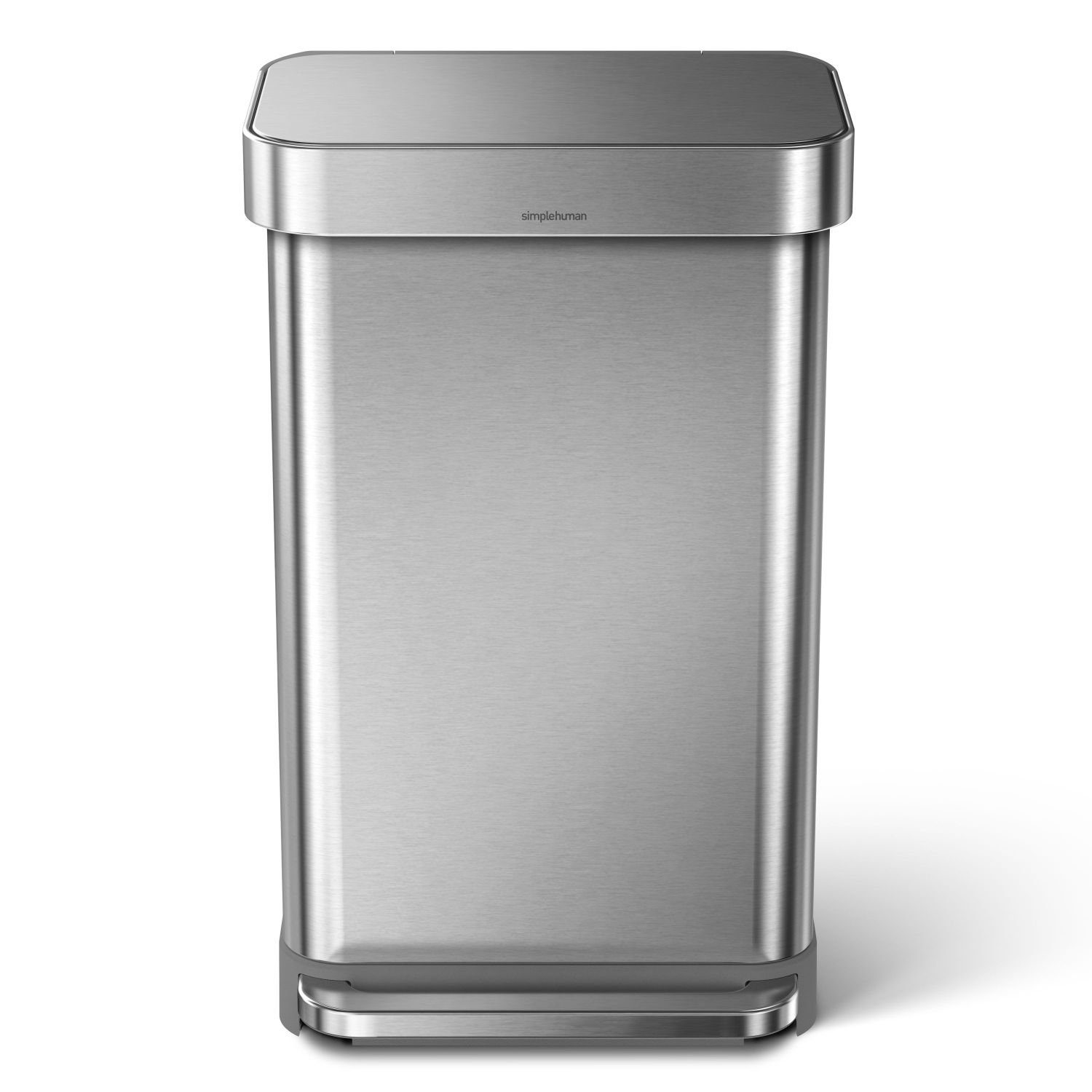 simplehuman Mülleimer Rechteckiger Treteimer 45 Liter