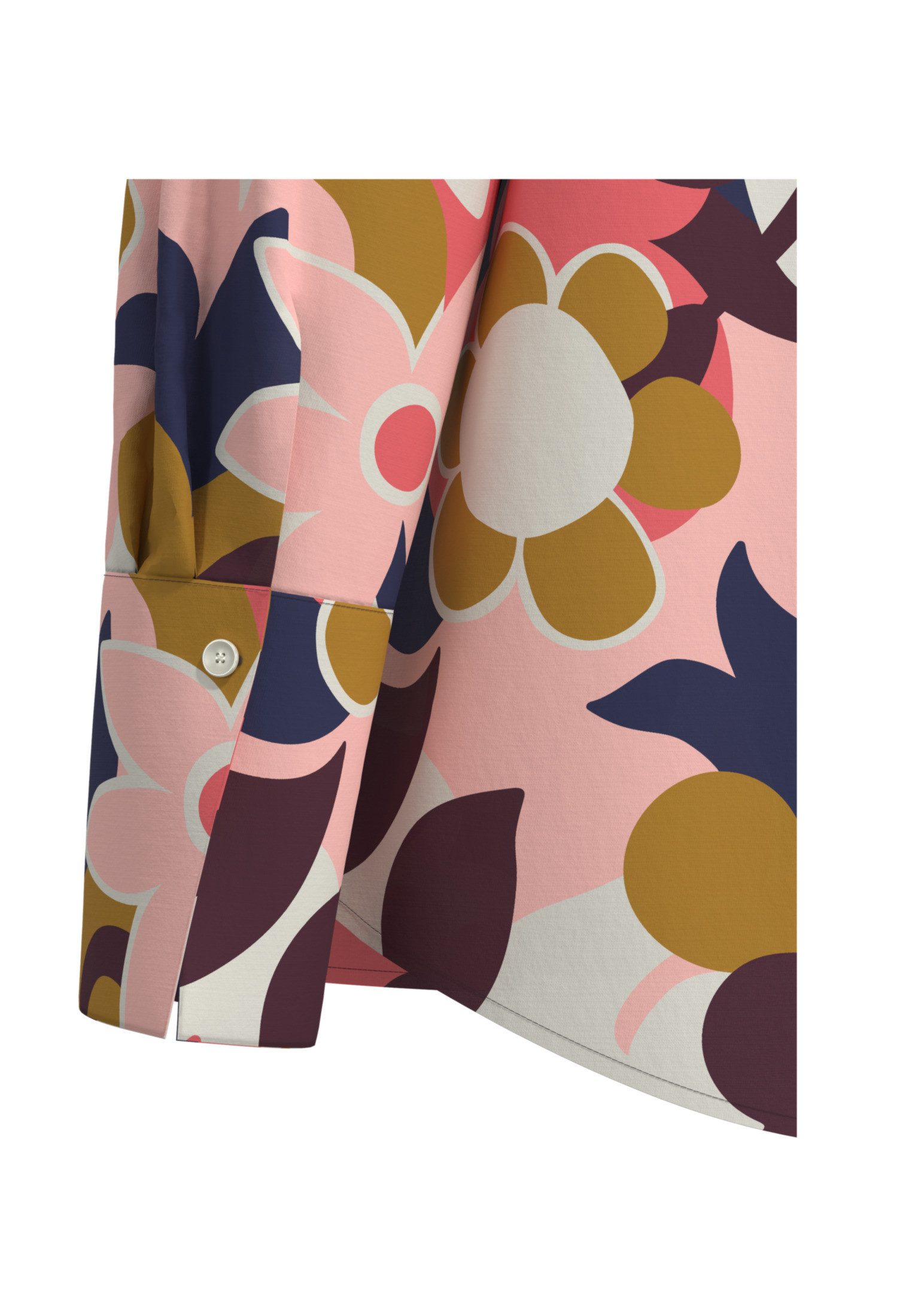 seidensticker Klassische Bluse Schwarze Rose Tunika Floral
