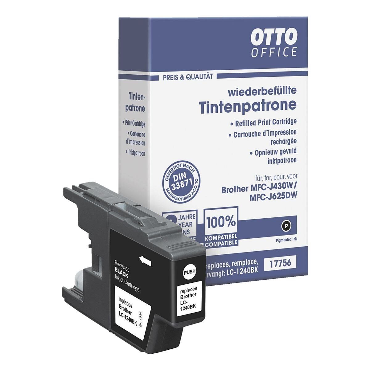 Otto Office Tintenpatrone (1-tlg., ersetzt Brother »LC1240BK«, schwarz)