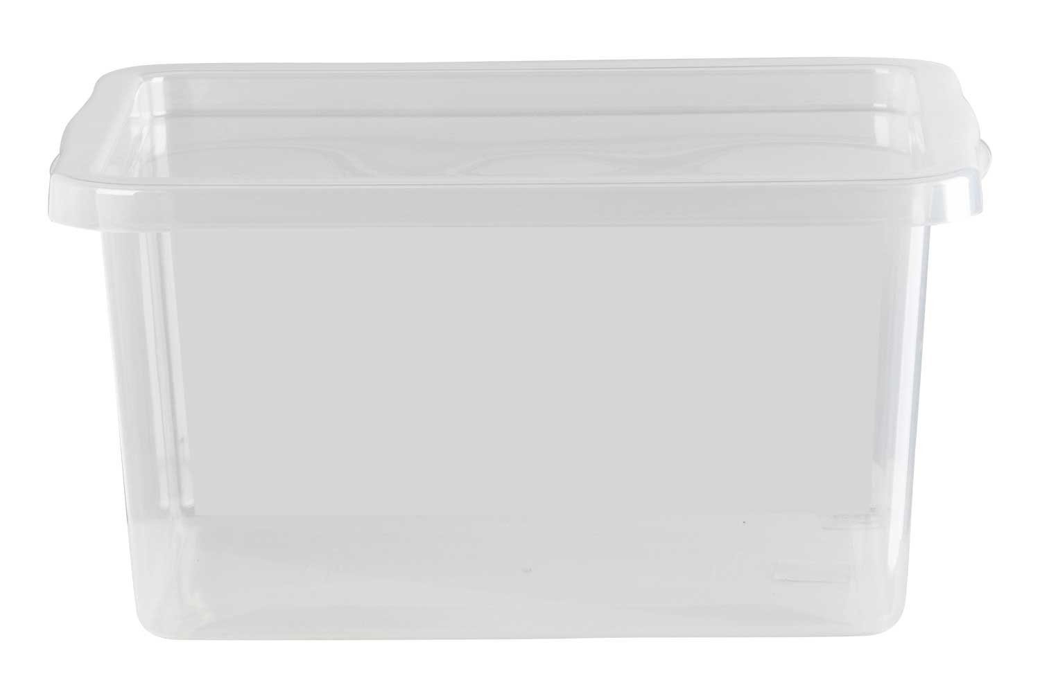 10x TEX Box 10L 38x28x14cm Transparent Deckel Aufbewahrung Spielzeugkiste  Klar