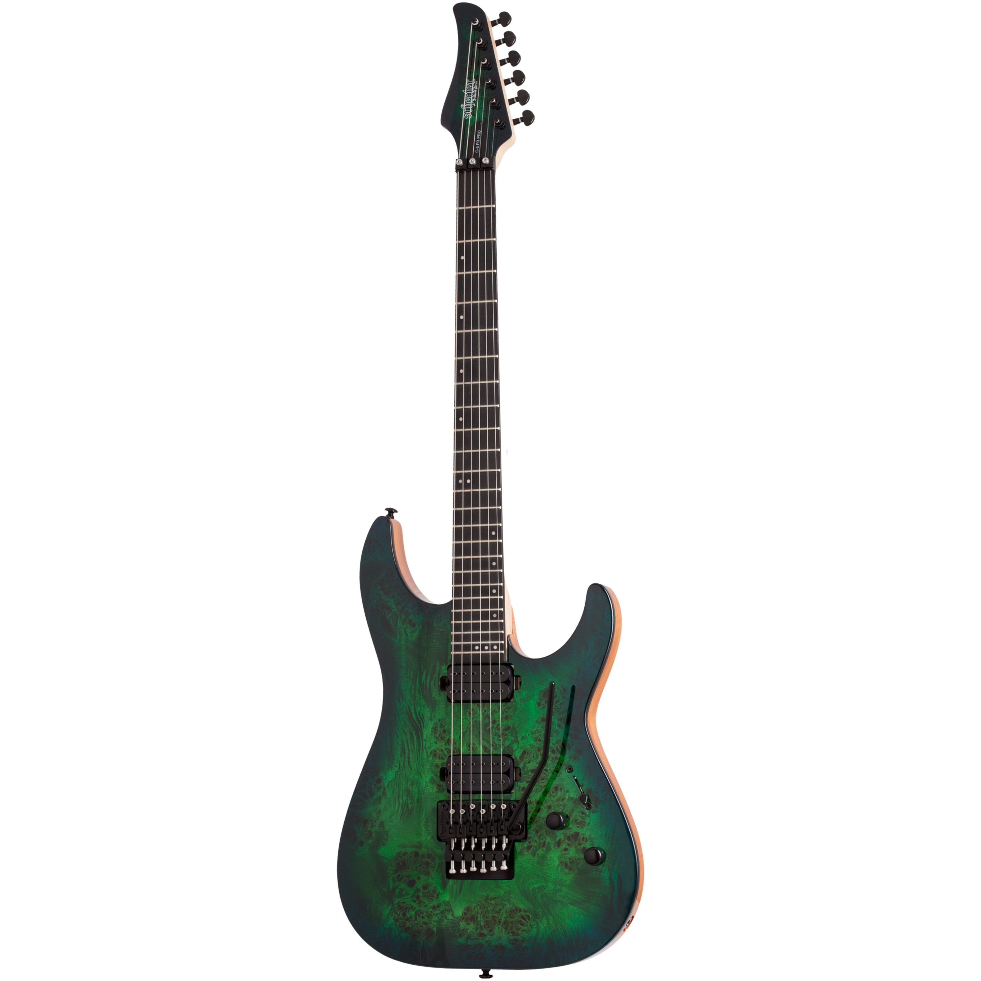 Schecter E-Gitarre, E-Gitarren, ST-Modelle, C-6 Pro FR Aqua Burst - E-Gitarre