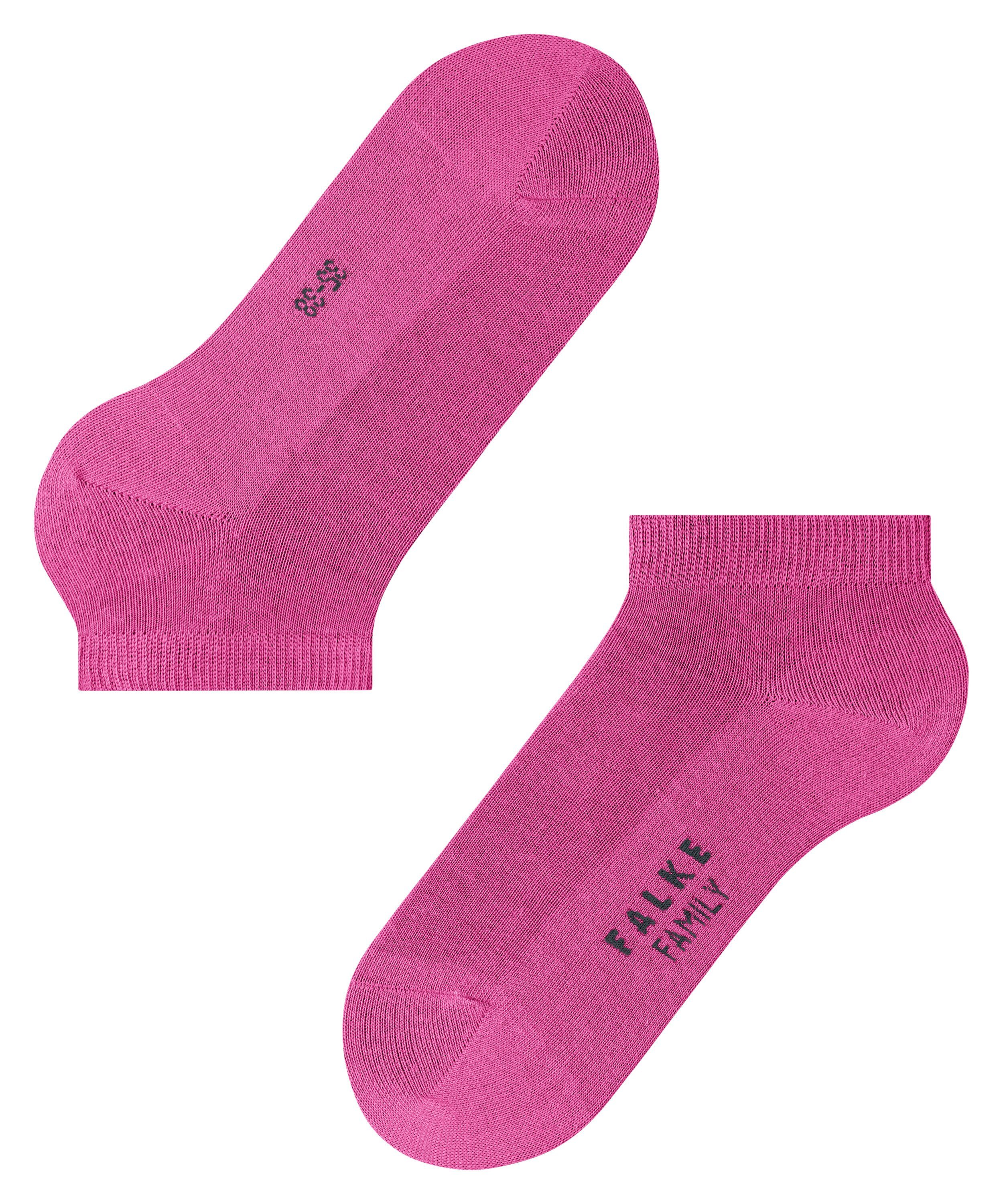 mit FALKE Family pink hot Sneakersocken (1-Paar) Baumwolle (8676) nachhaltiger