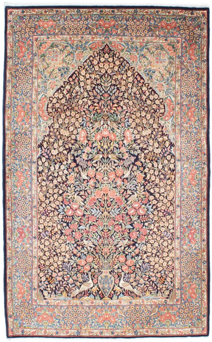Orientteppich Kerman Rafsanjan 151x247 Handgeknüpfter Orientteppich / Perserteppich, Nain Trading, rechteckig, Höhe: 12 mm
