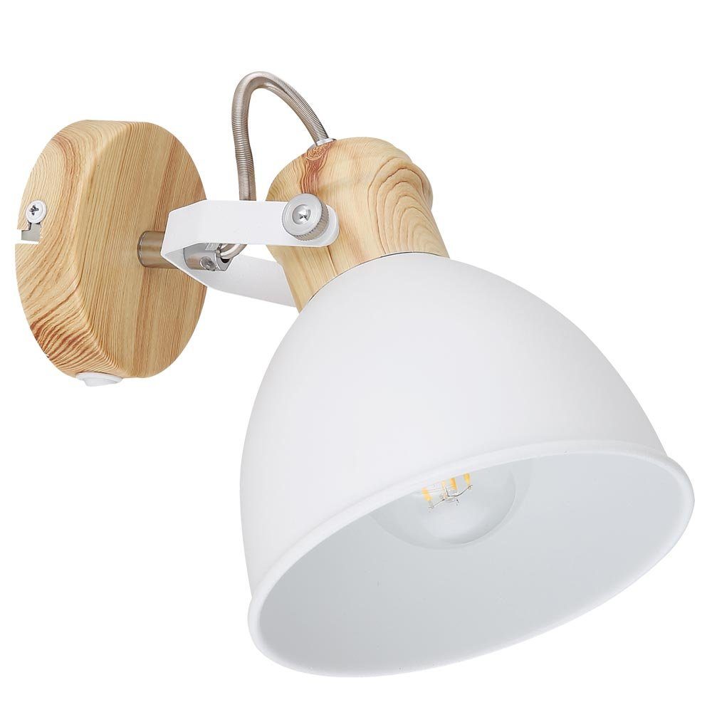 GLOBO LIGHTING Wandleuchte, Leuchtmittel nicht inklusive, Wandlampe Wandleuchte Spotlampe verstellbar Wohnzimmerlampe H 18,5 cm