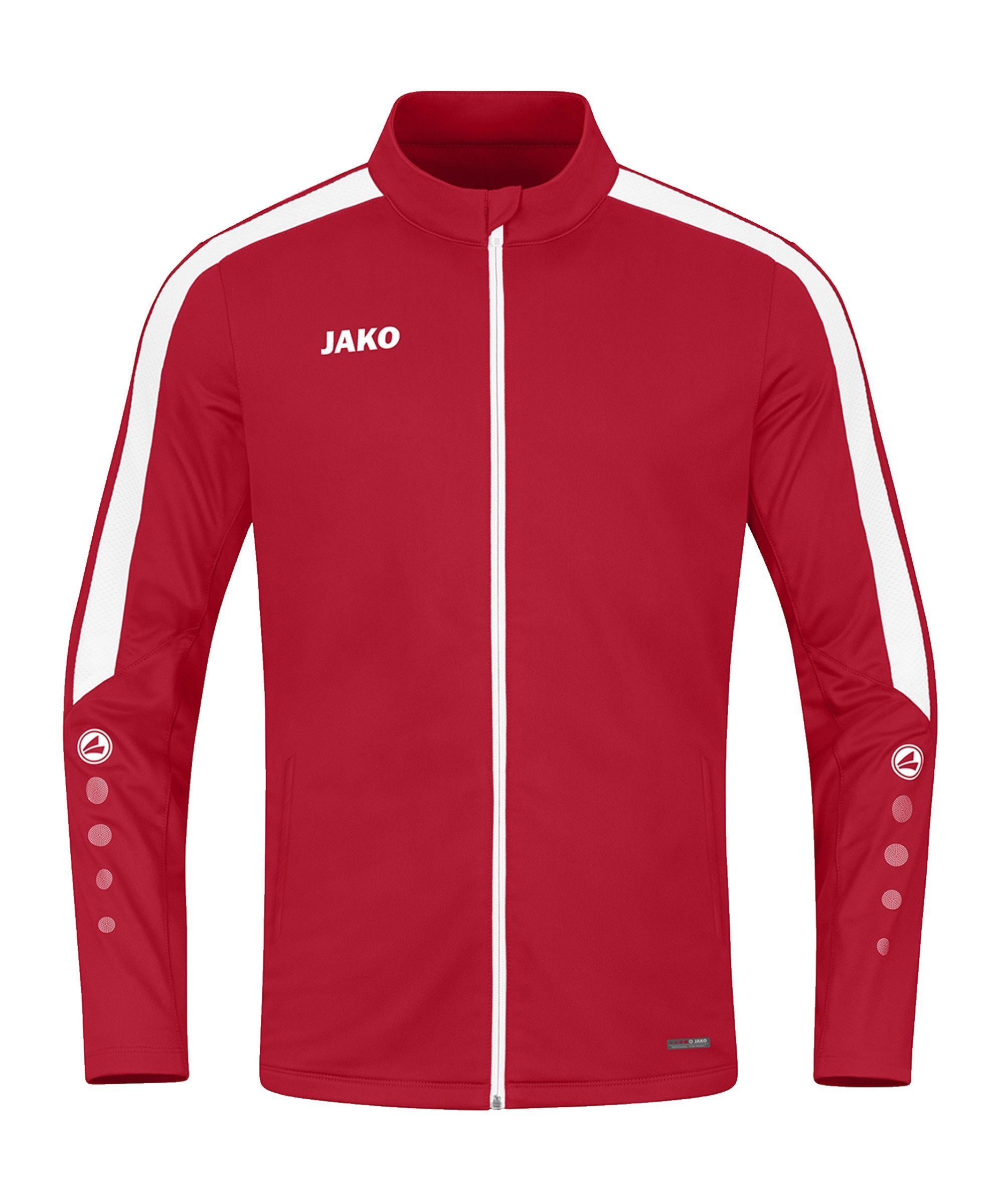 Jako Trainingsjacke Polyesterjacke Damen rotweiss Power