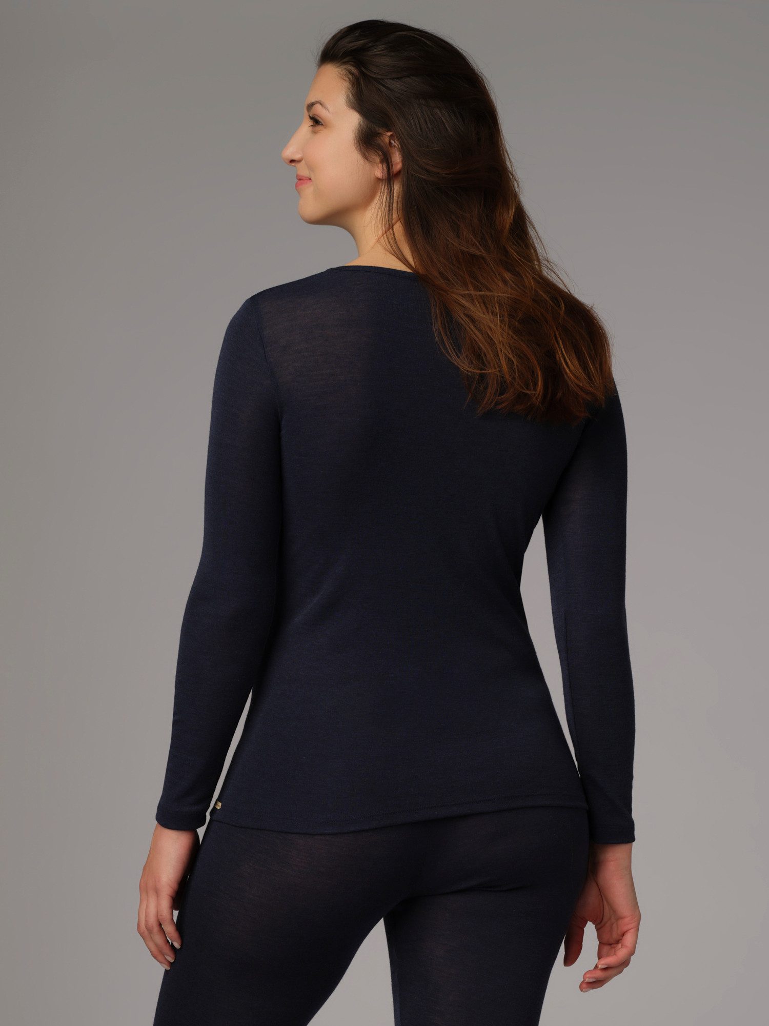comazo Langarmshirt aus Merinowolle-Seide