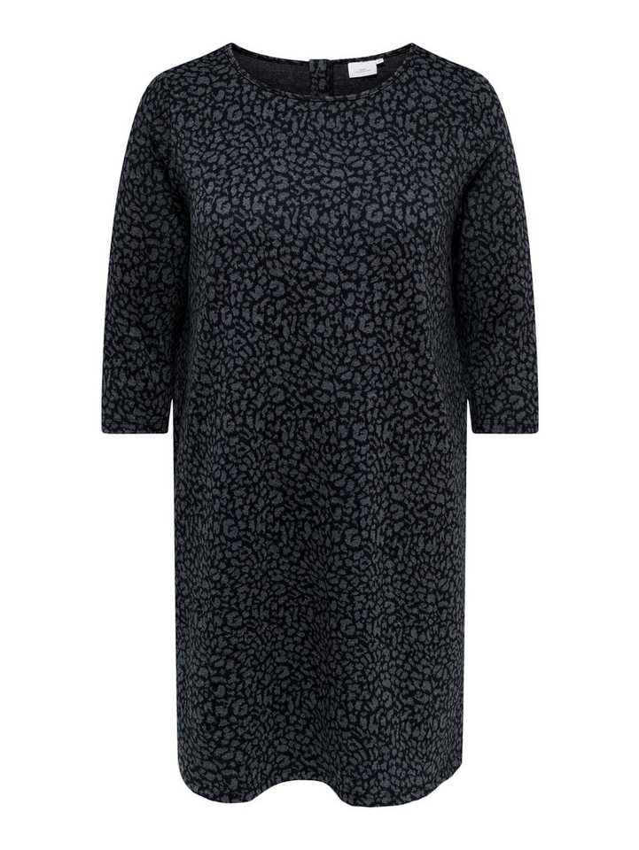 ONLY CARMAKOMA Druckkleid CARMARRY MARTHA 3/4 MIDI DRESS JRS Kunstfaser