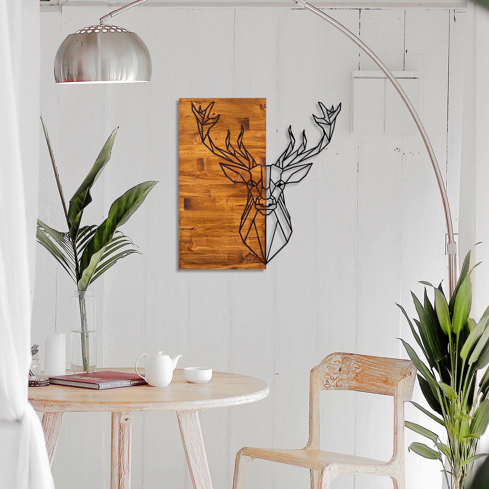 Wallity Wanddekoobjekt 50% WOOD (Thickness: 3 cm) / 50% METAL, 56 x 58 cm L günstig online kaufen