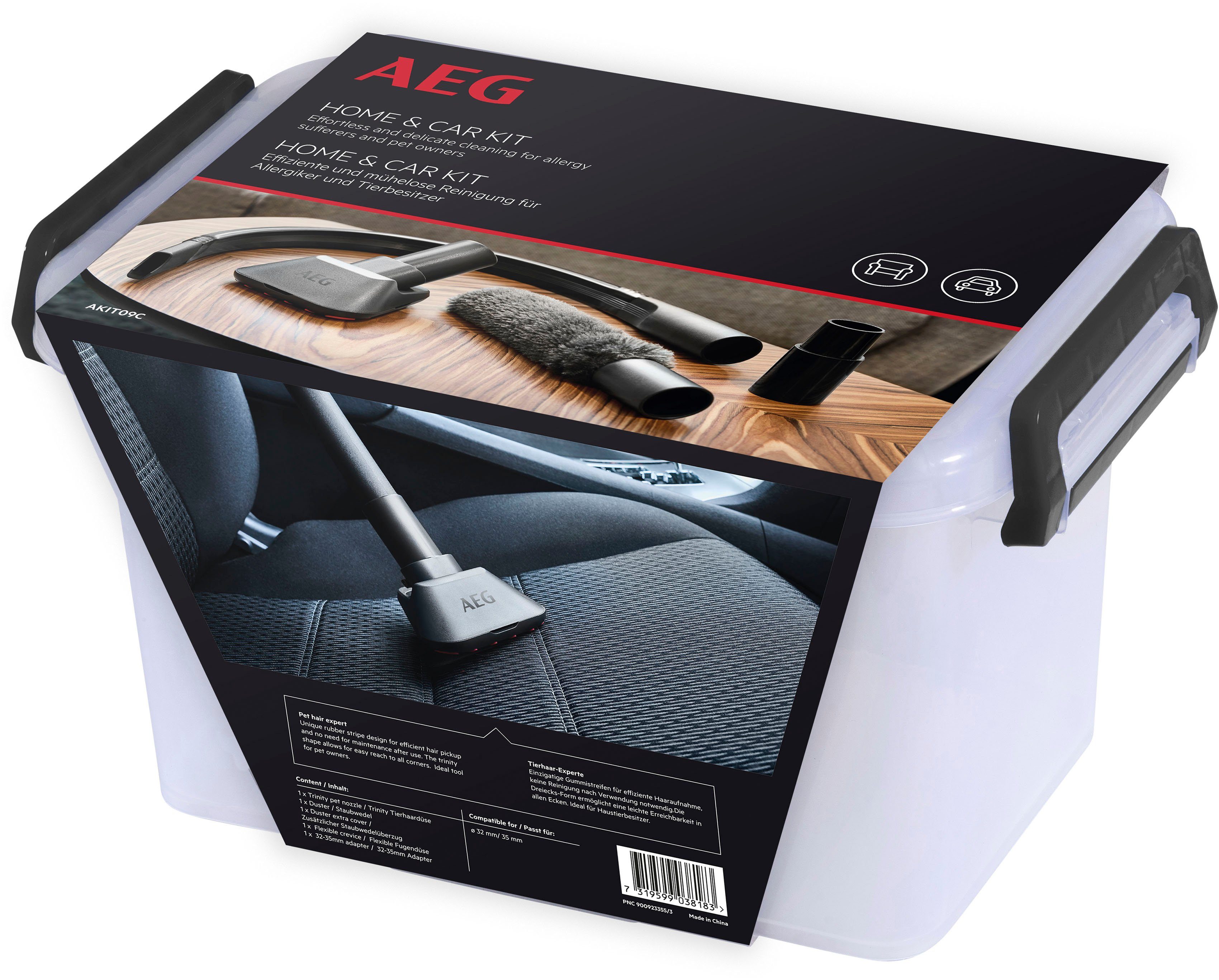 AEG Staubsaugerdüsen-Set AKIT09C, kratzfreie Reinigung