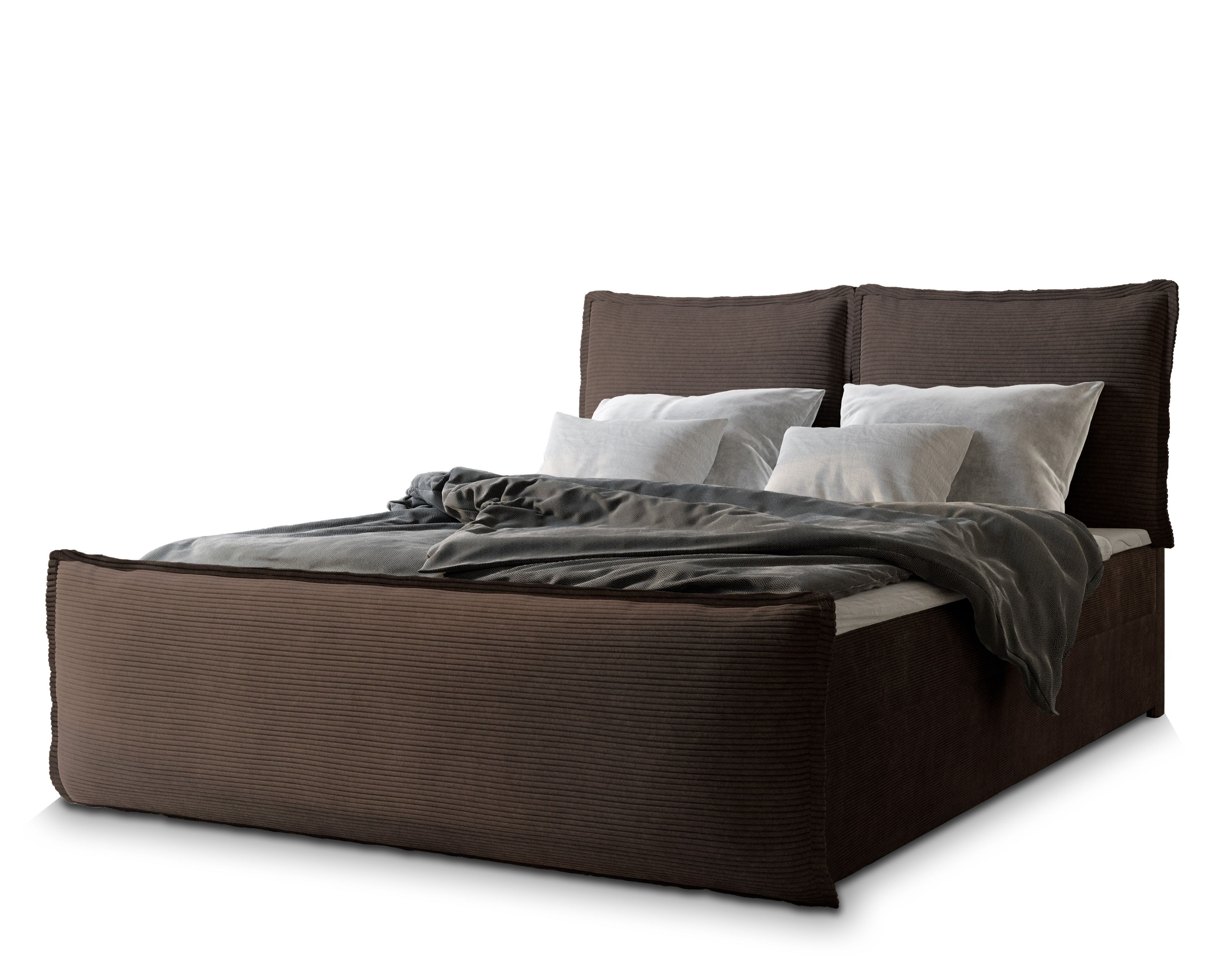 Masseno Boxbett MONTA 140x200 cm mit Bonell Matratze und Topper