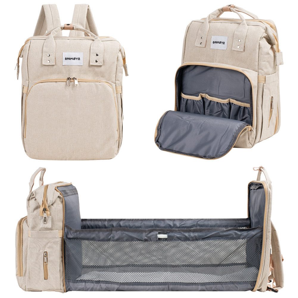 Barmøya Wickelrucksack 2 in 1, Isolierte Flaschenhalter, Laptopfach