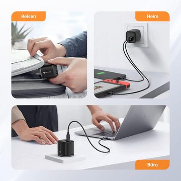 NOVOO Laptop-Ladegerät (USB-C und USB-A Anschluss mit 67W)