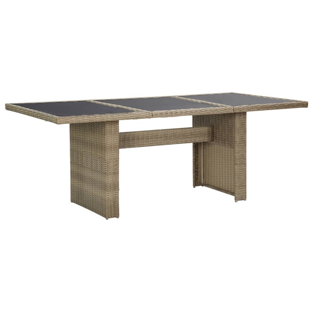 vidaXL Gartentisch Garten-Esstisch Braun 200x100x74 cm günstig online kaufen