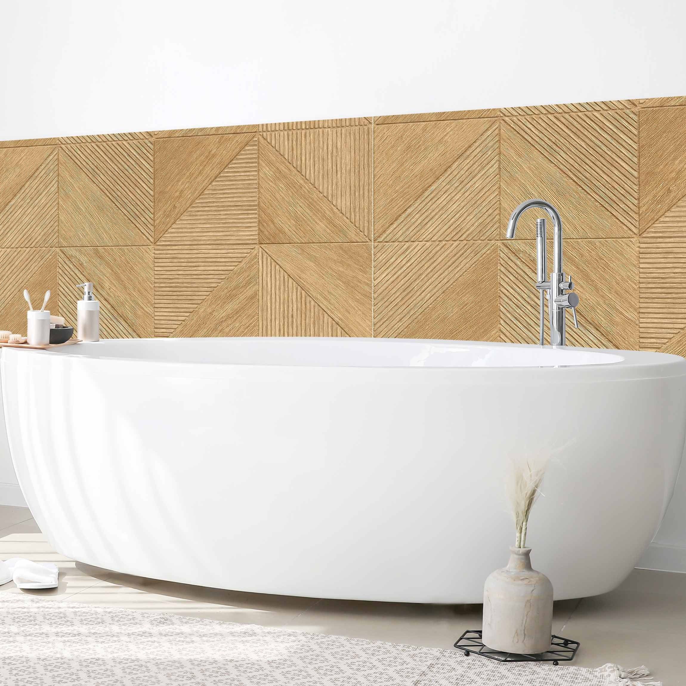 Bilderdepot24 Badrückwand braun fugenlose Wandverkleidung Bad mit Motiv, (H günstig online kaufen