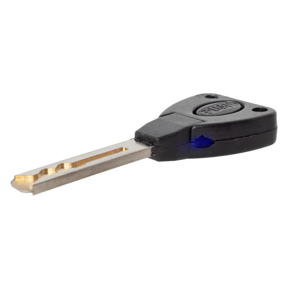 M-Wave Rahmenschloss M-WAVE F 1240/8 Faltschloss aus gehärtetem Stahl mit LED-Schlüssel und