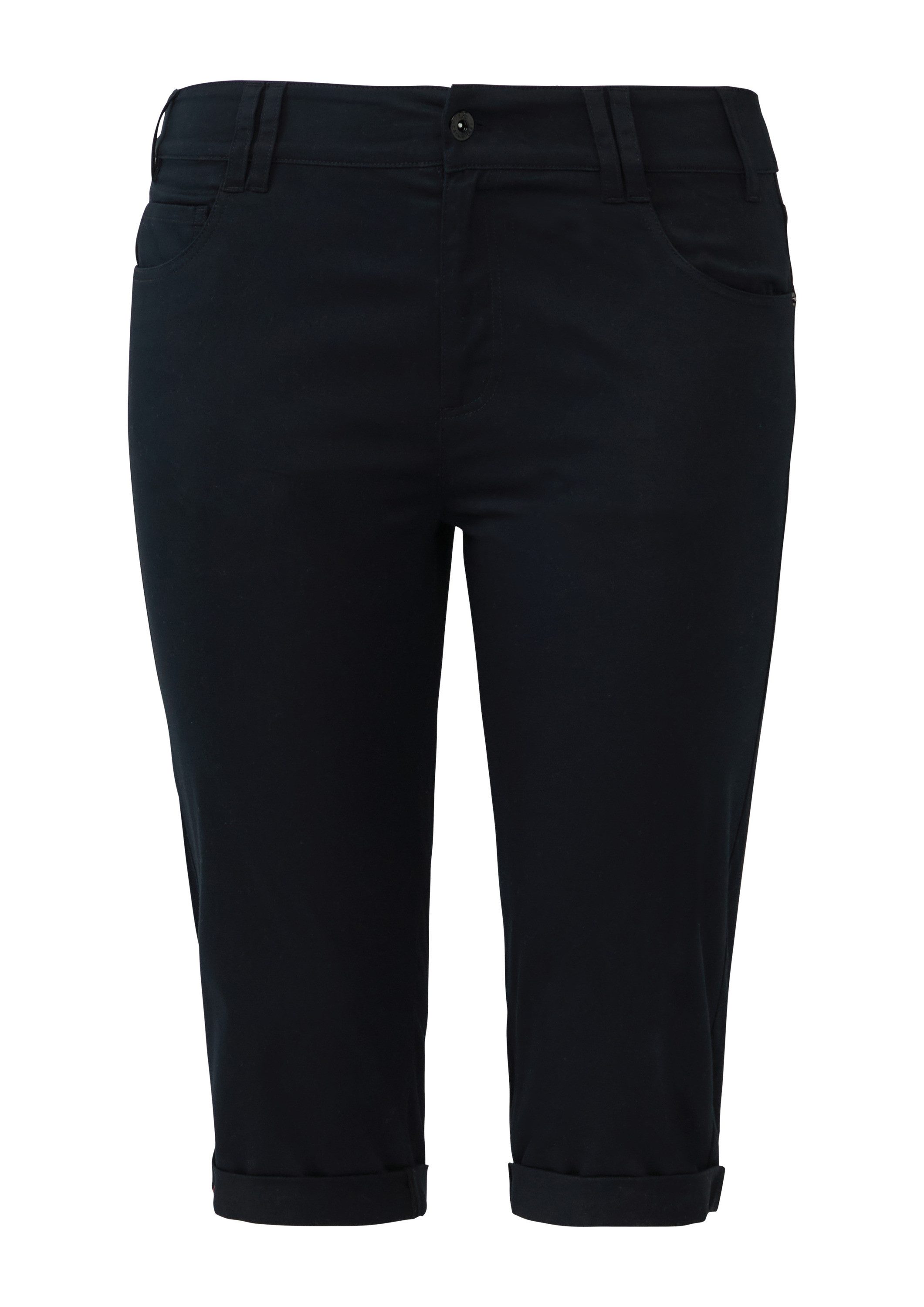QS Caprihose Hose Capri-Hose aus Baumwoll-Elasthan-Mischung