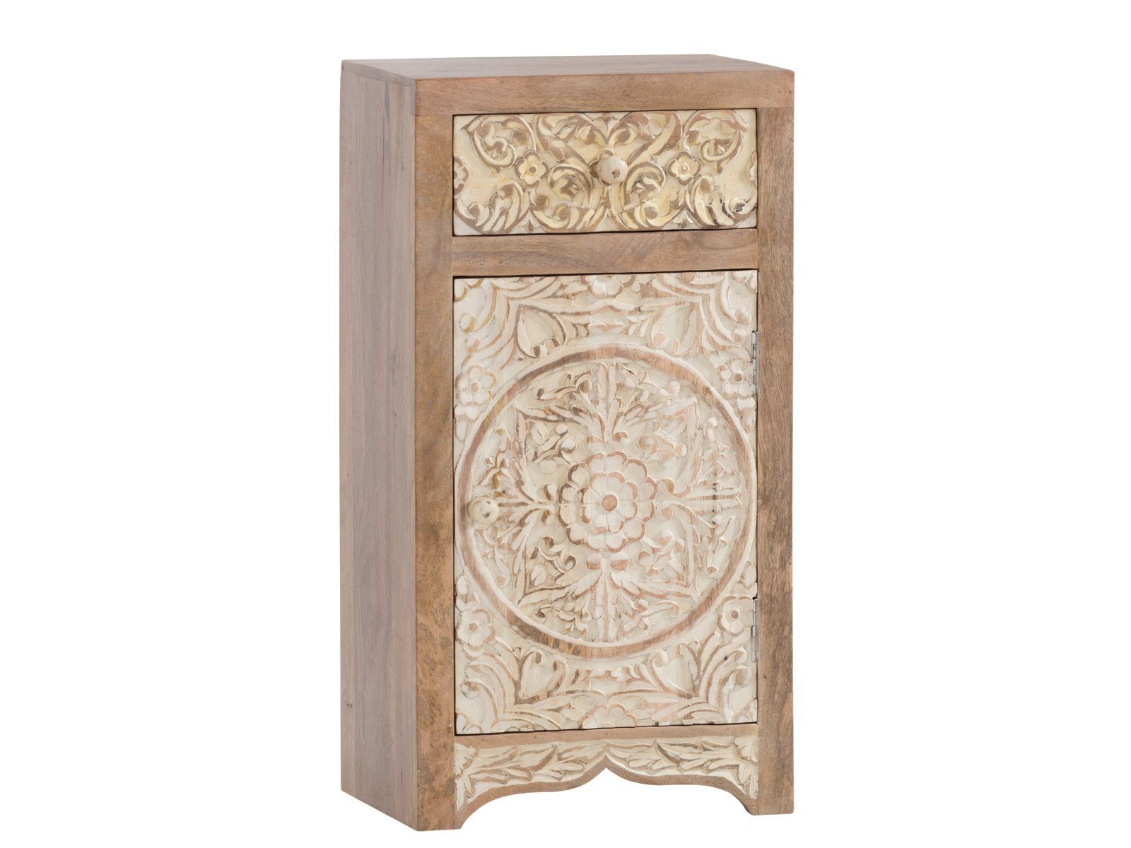 massivum Kommode Delhi Bad Unterschrank aus Massivholz (1 St)