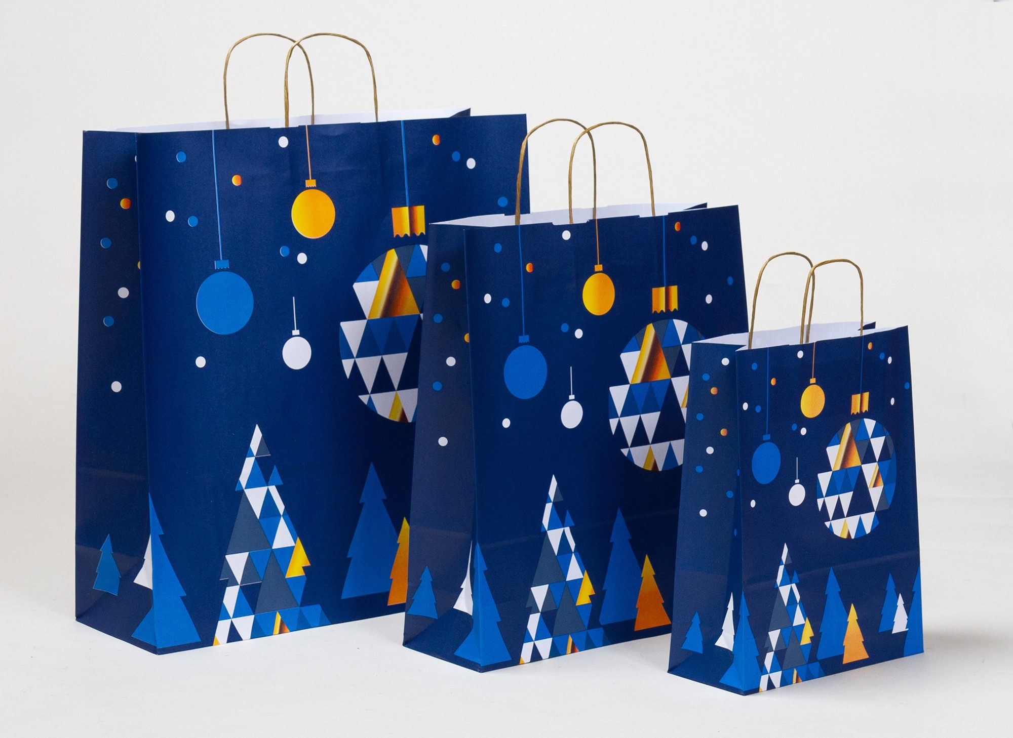 Poller GmbH Vogtland Geschenk-Tragetasche Papiertasche mit Kordel Magische Weihnachten, (5St)
