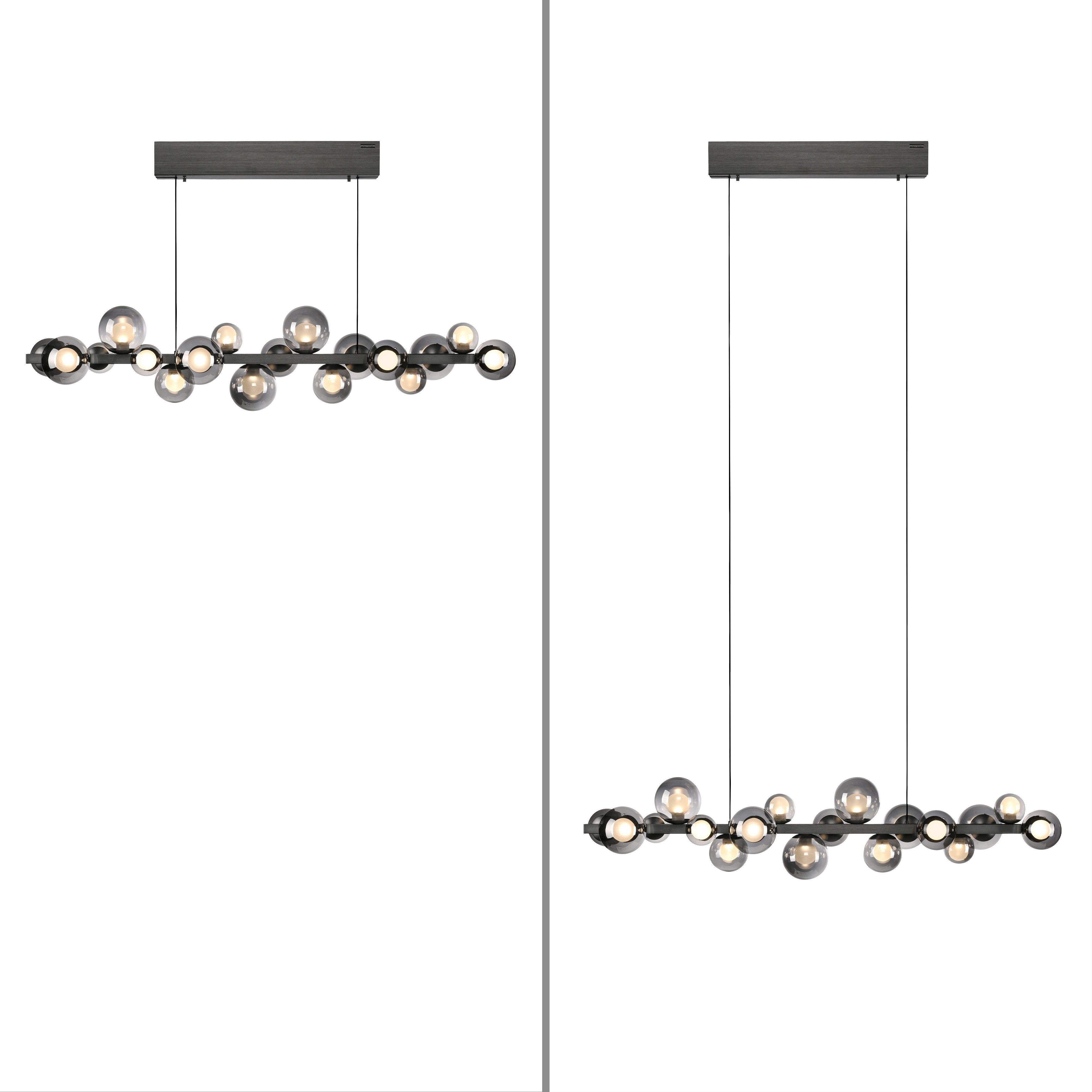 Neuhaus PURE LED Pendelleuchte PURE E-Popup, CCT - über Fernbedienung, LED fest integriert, warmweiß - kaltweiß, e-LIFT® Funktion, CCT, dimmbar über Fernbedienung